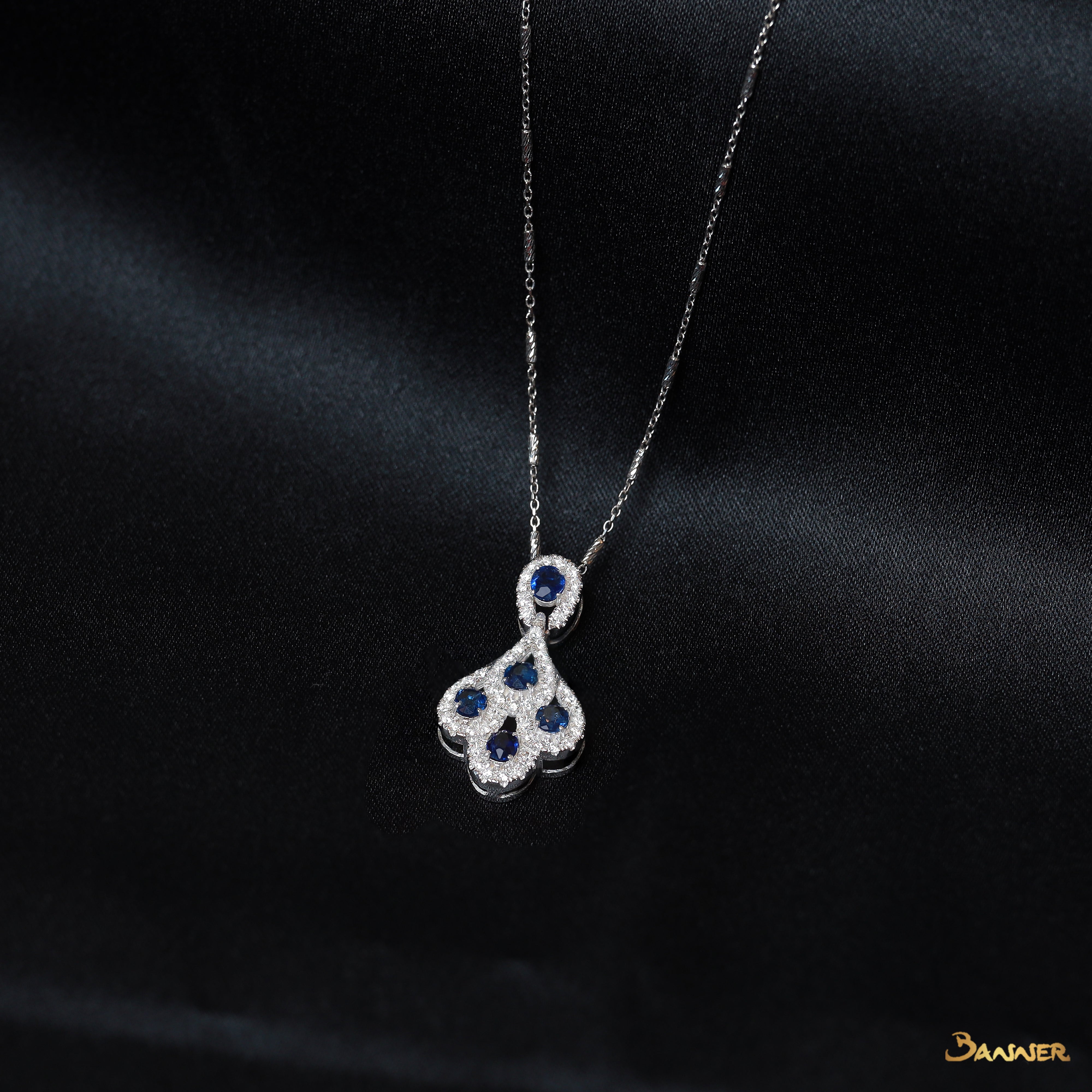 Sapphire and Diamond Pride Pendant