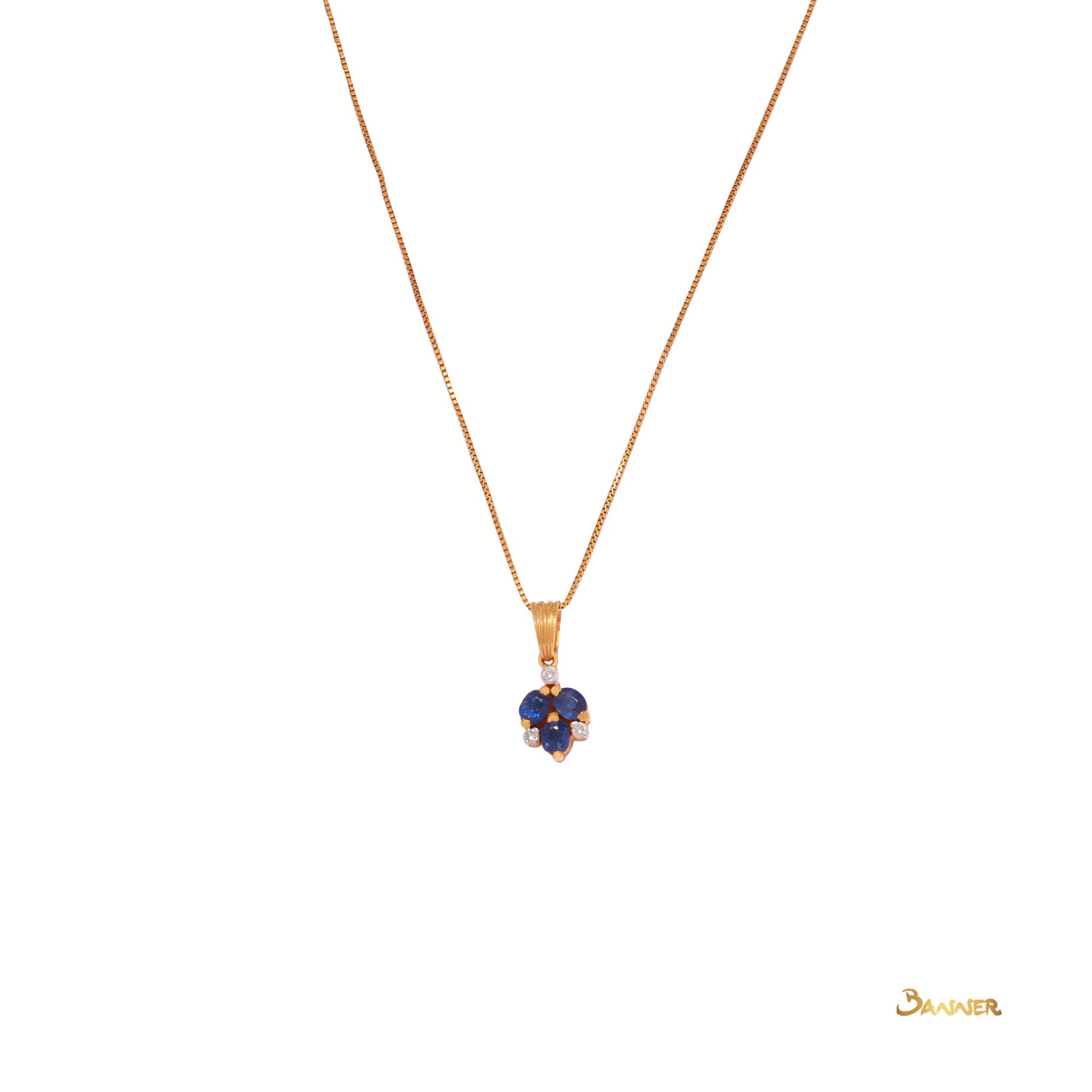 Sapphire and Diamond Pendant