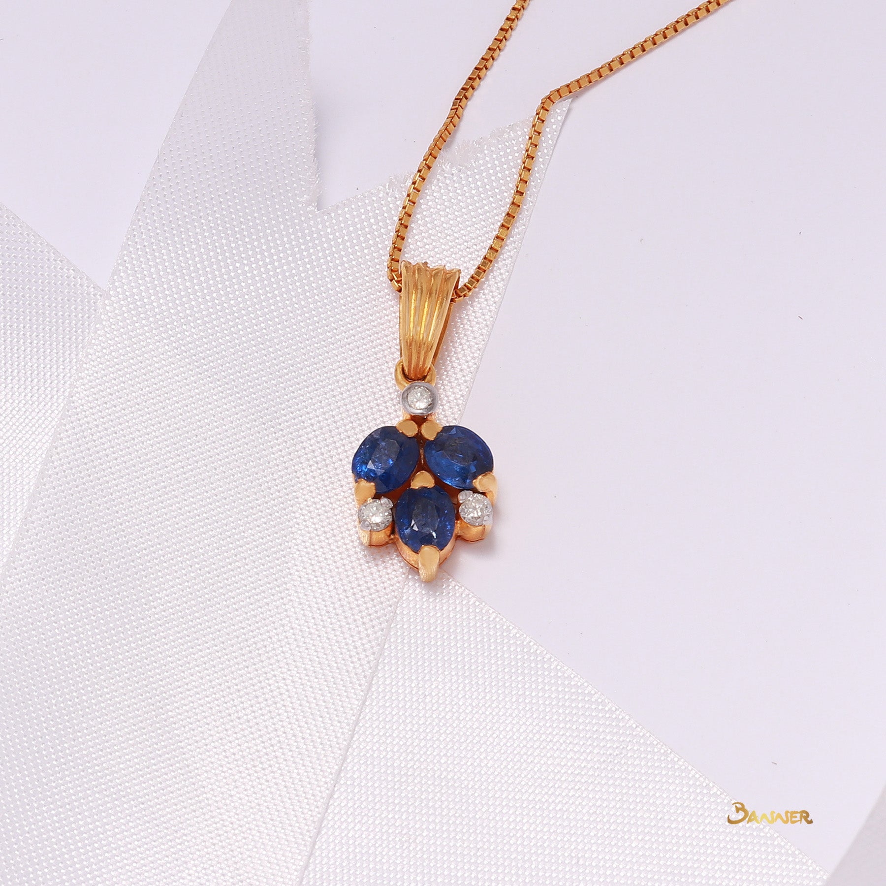 Sapphire and Diamond Pendant