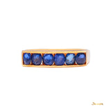 Sapphire Pave Setting Ring