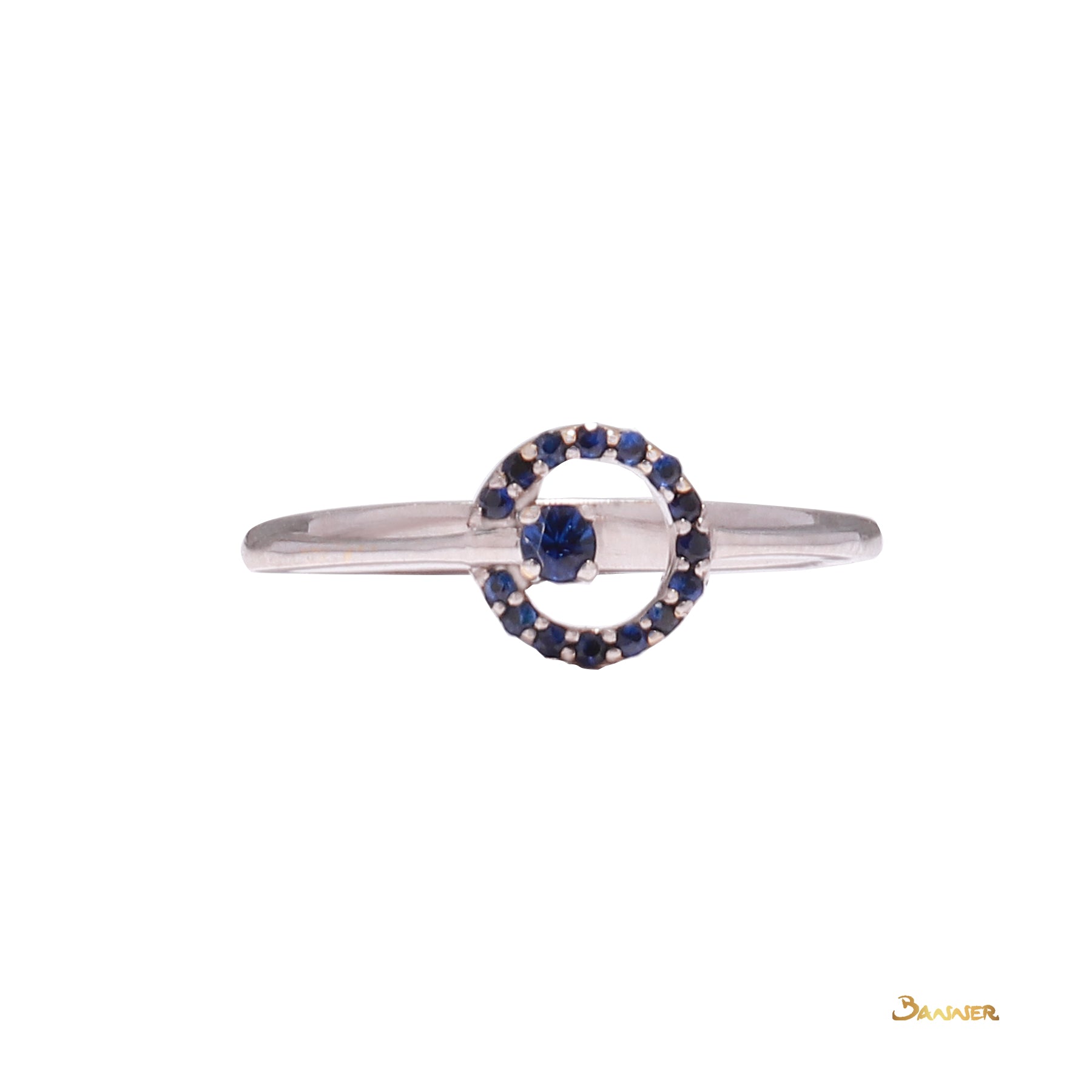 Sapphire Circle Ring