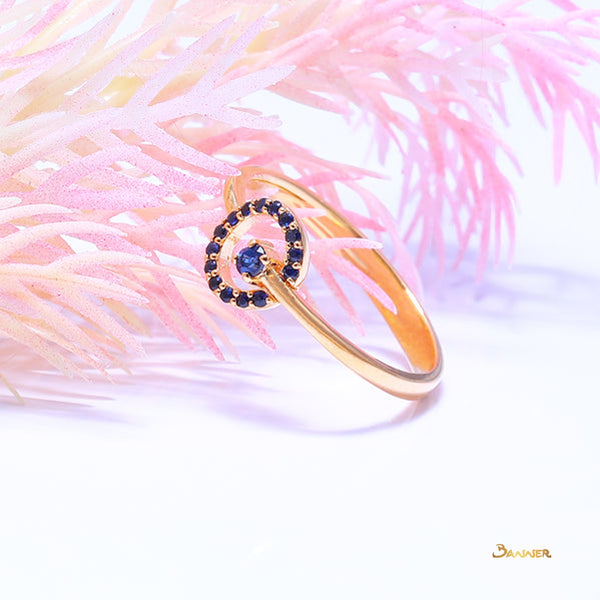 Sapphire Circle Ring