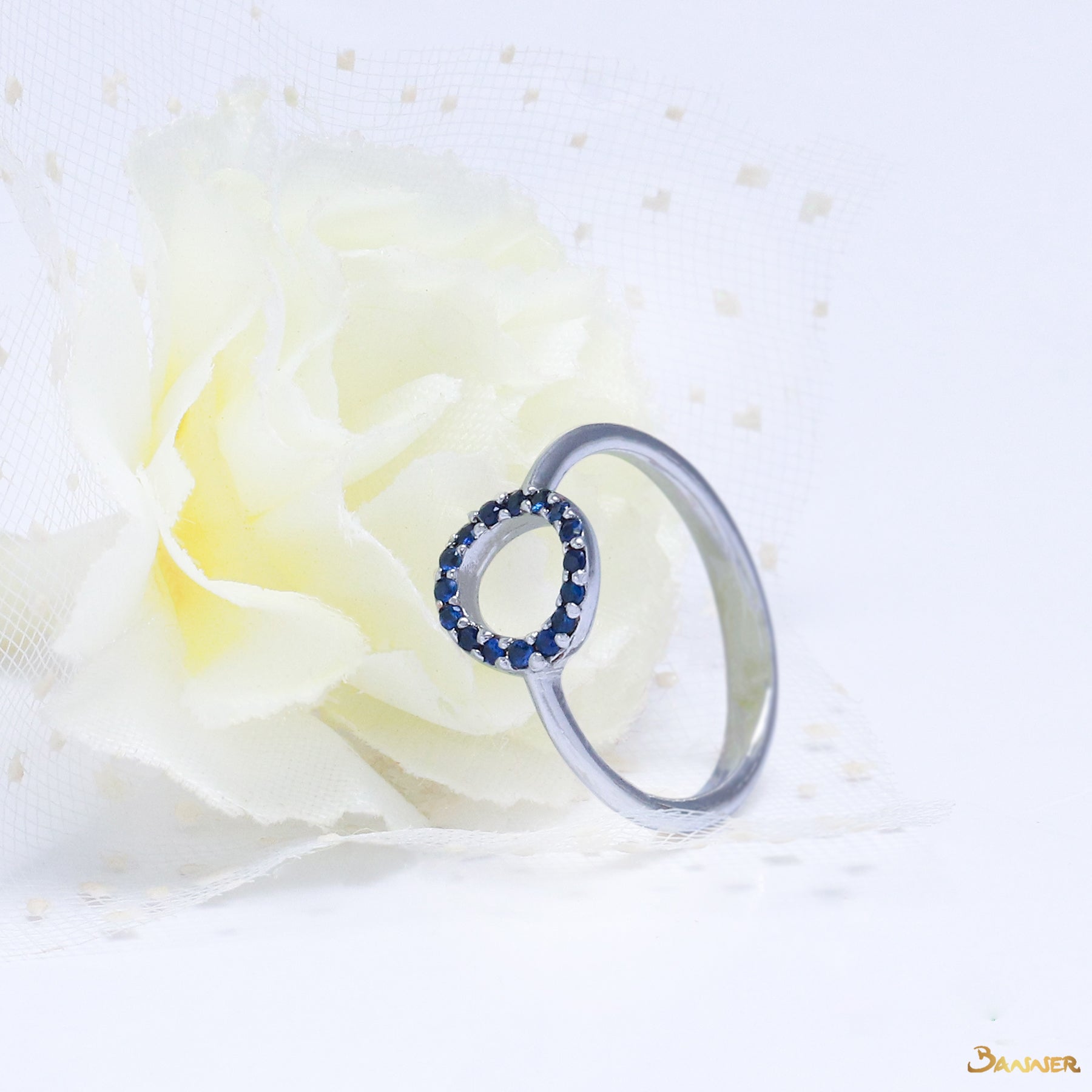 Sapphire Circle Ring