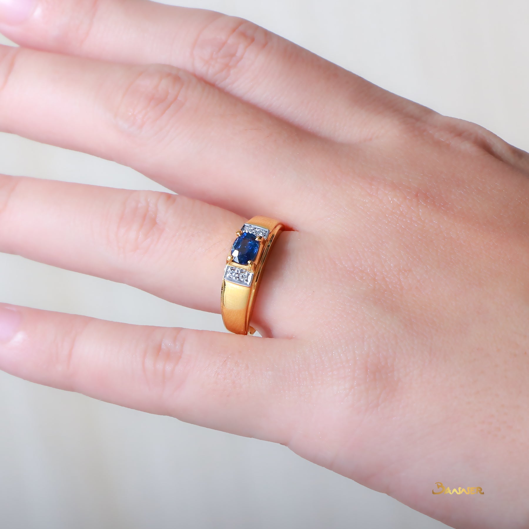 Sapphire and Diamond Ring