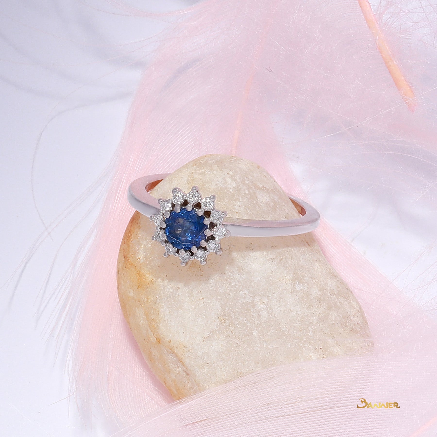 Sapphire and Diamond 3-way Ring