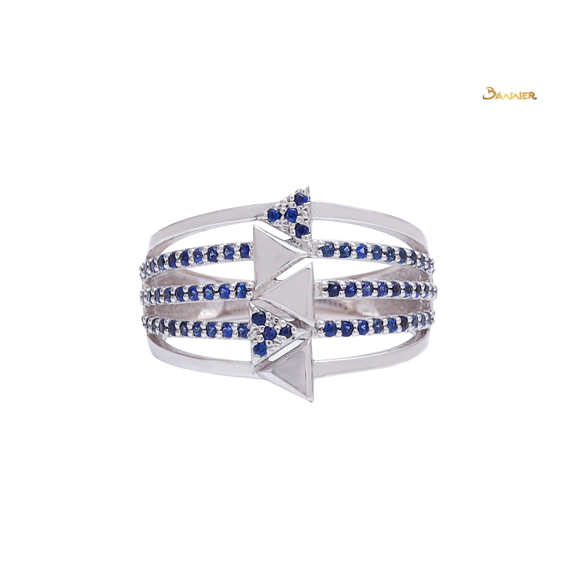 Sapphire Arrow-Head Ring