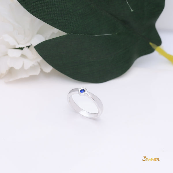 Sapphire Solitaire Ring