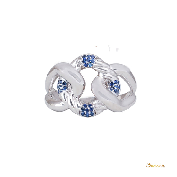 Sapphire Chain Ring