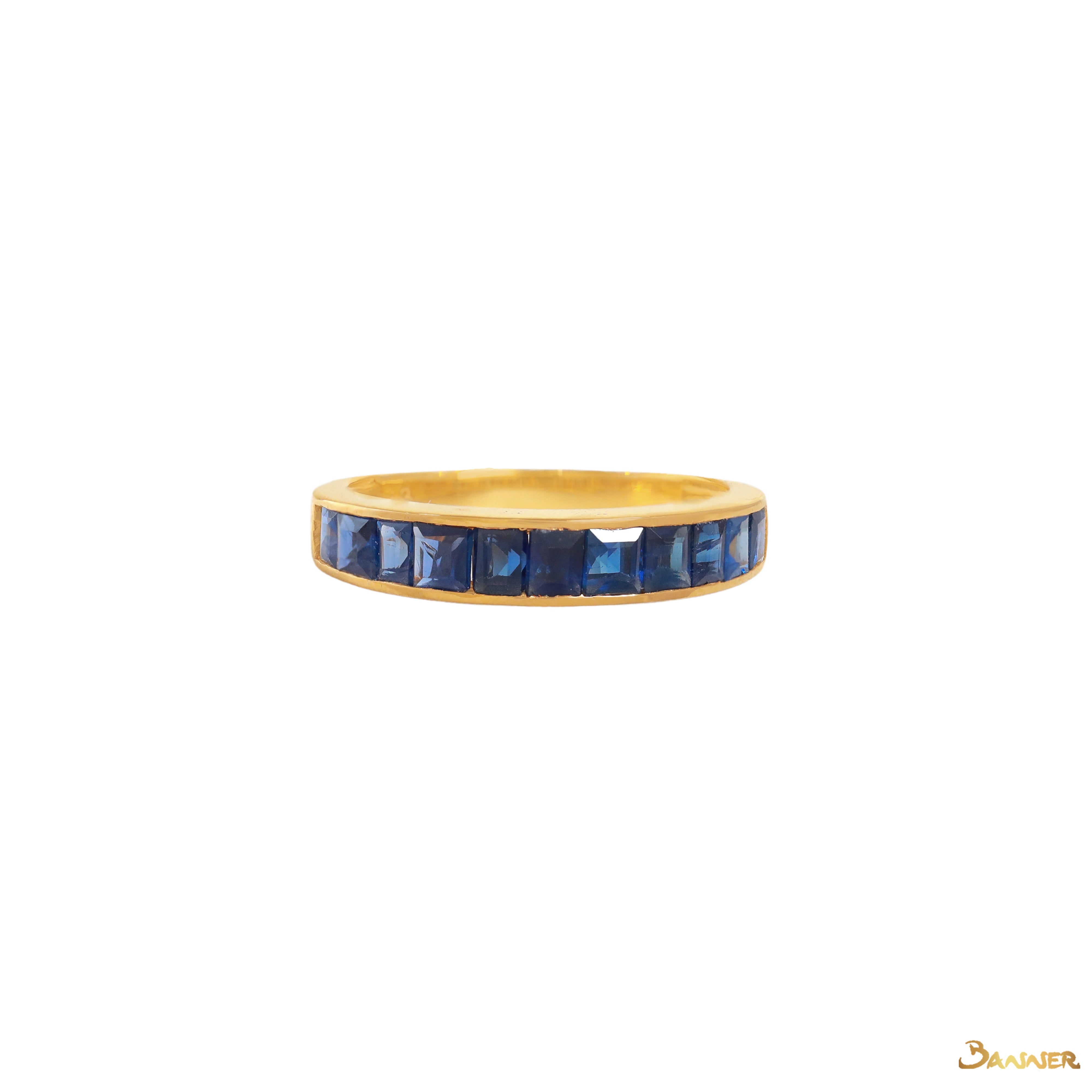 Sapphire Emerald-cut Ring