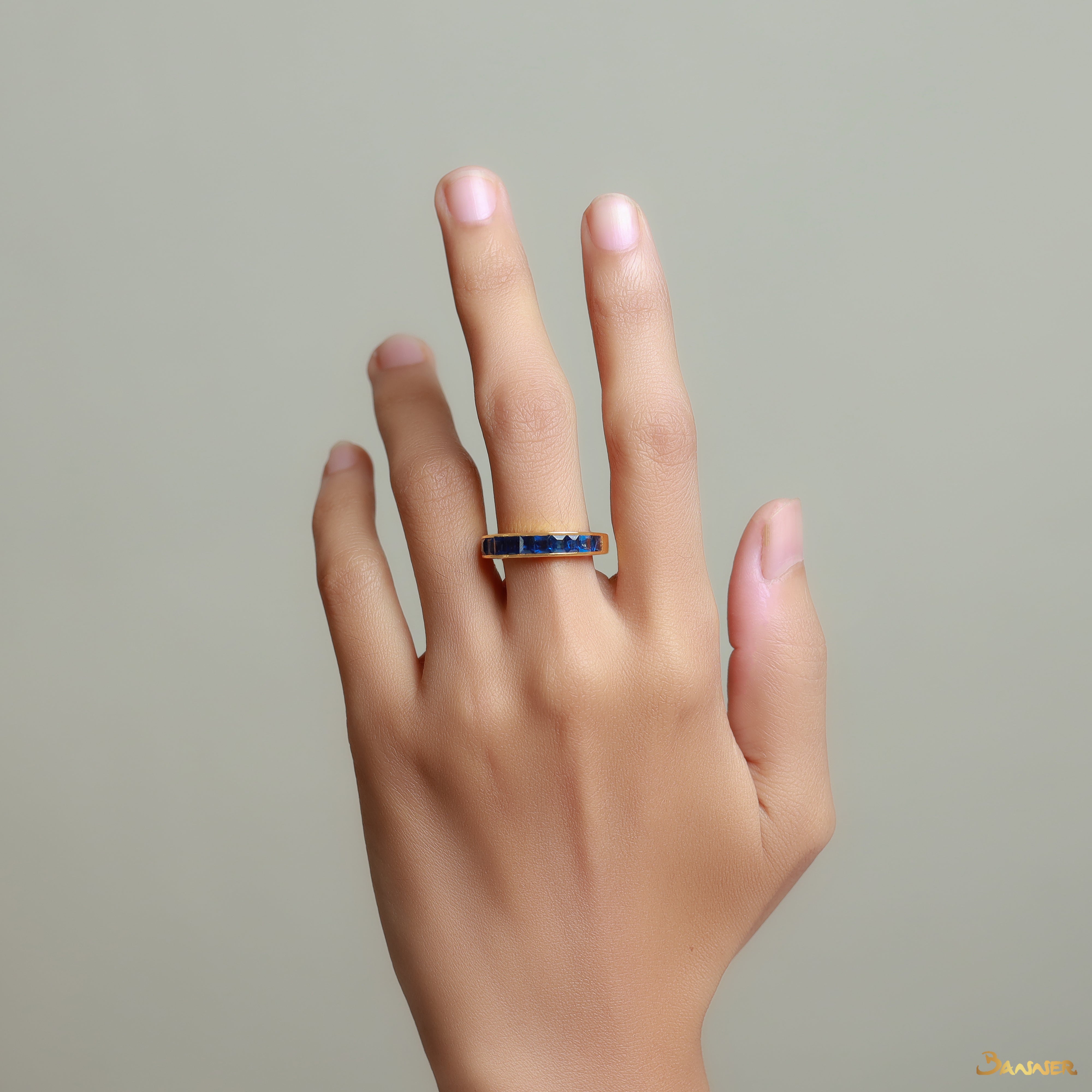 Sapphire Emerald-cut Ring