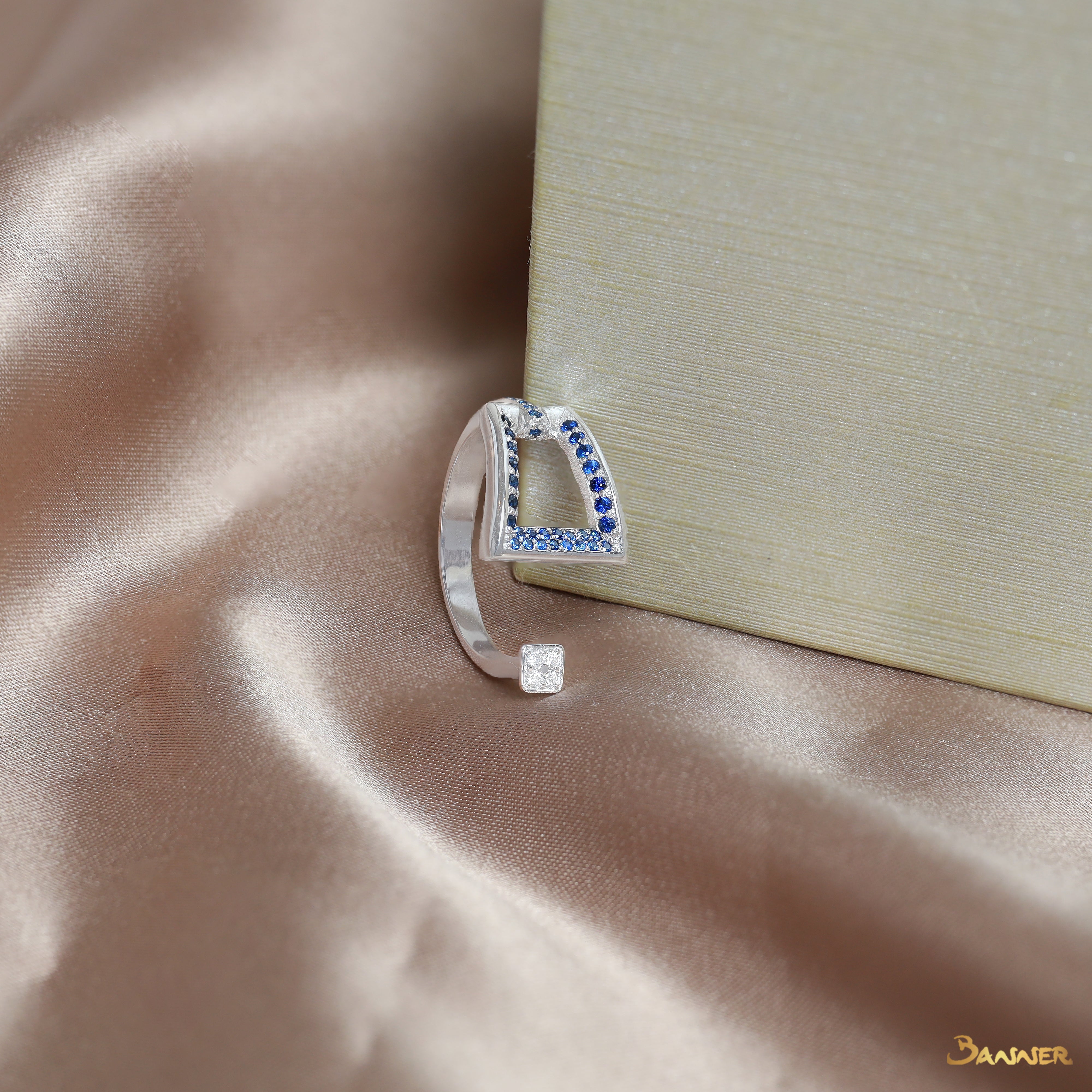 Sapphire and Diamond Vanguard Ring