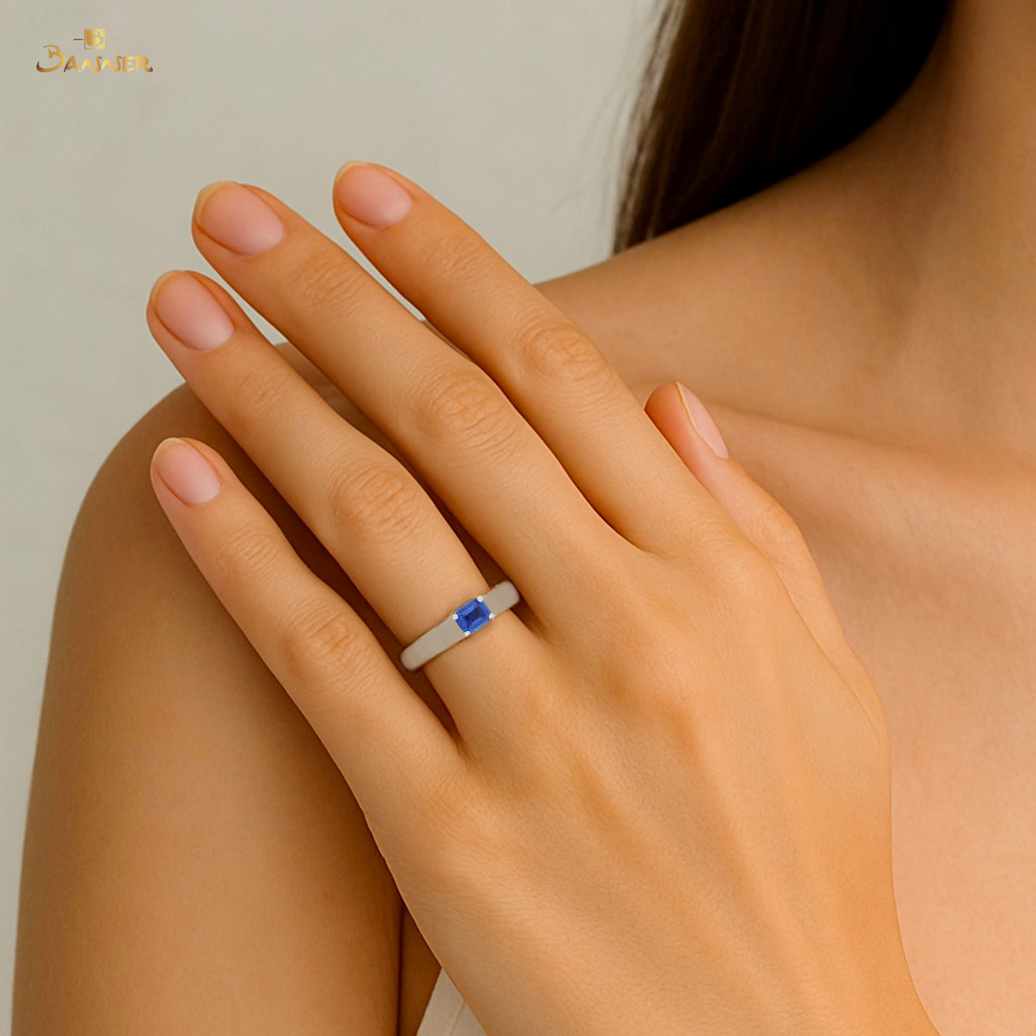 Sapphire Solitaire Ring