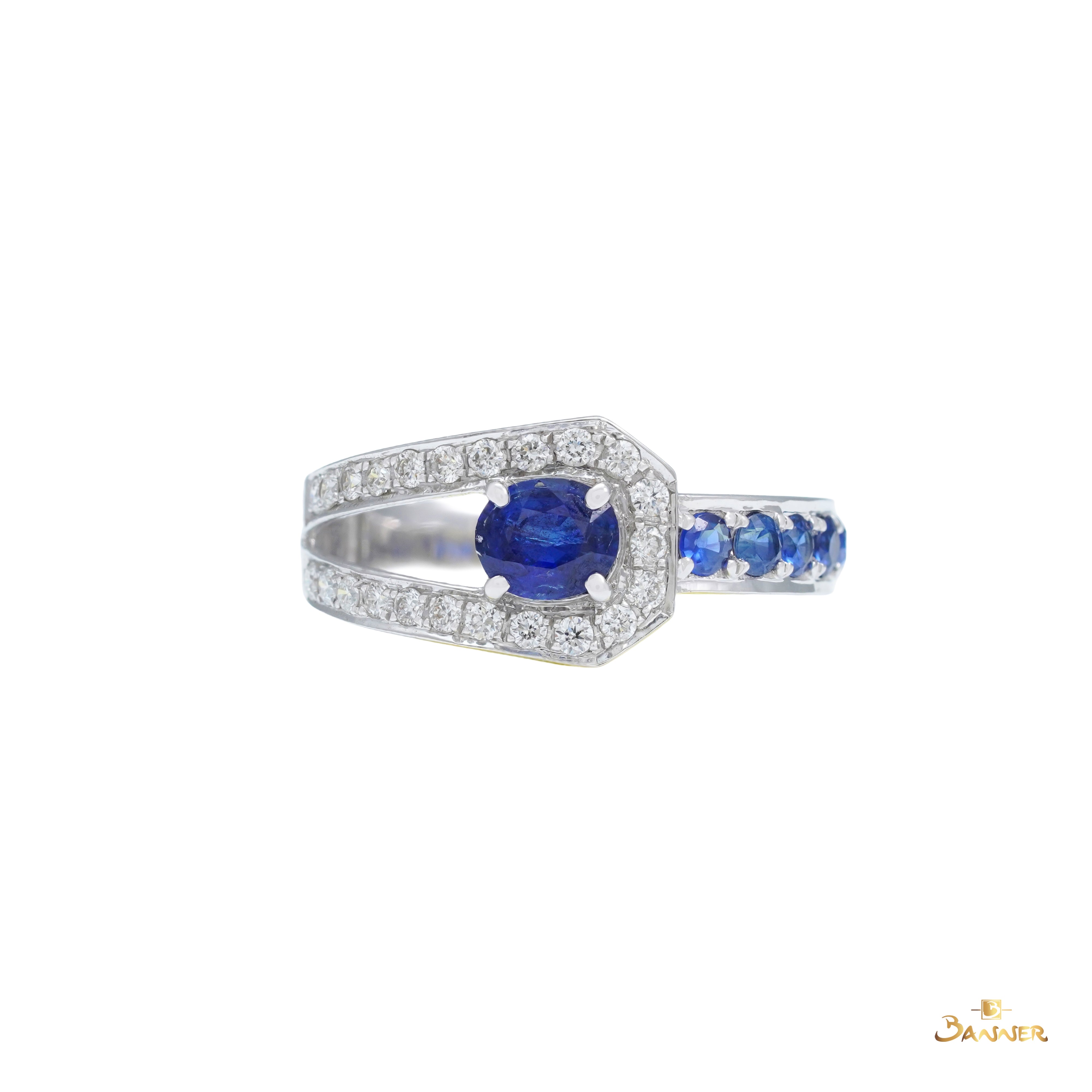 Sapphire and Diamond Vanguard Ring