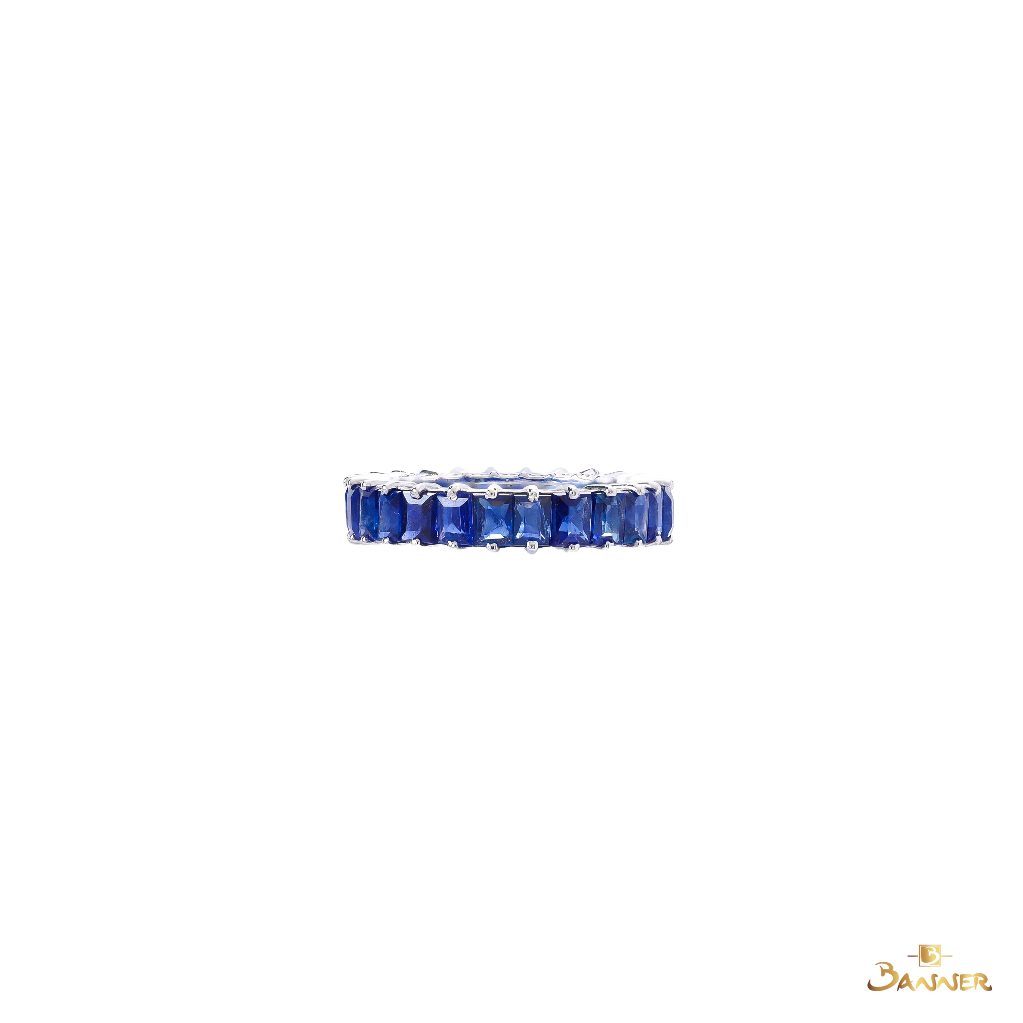 Emerald-cut Sapphire Eternity Ring