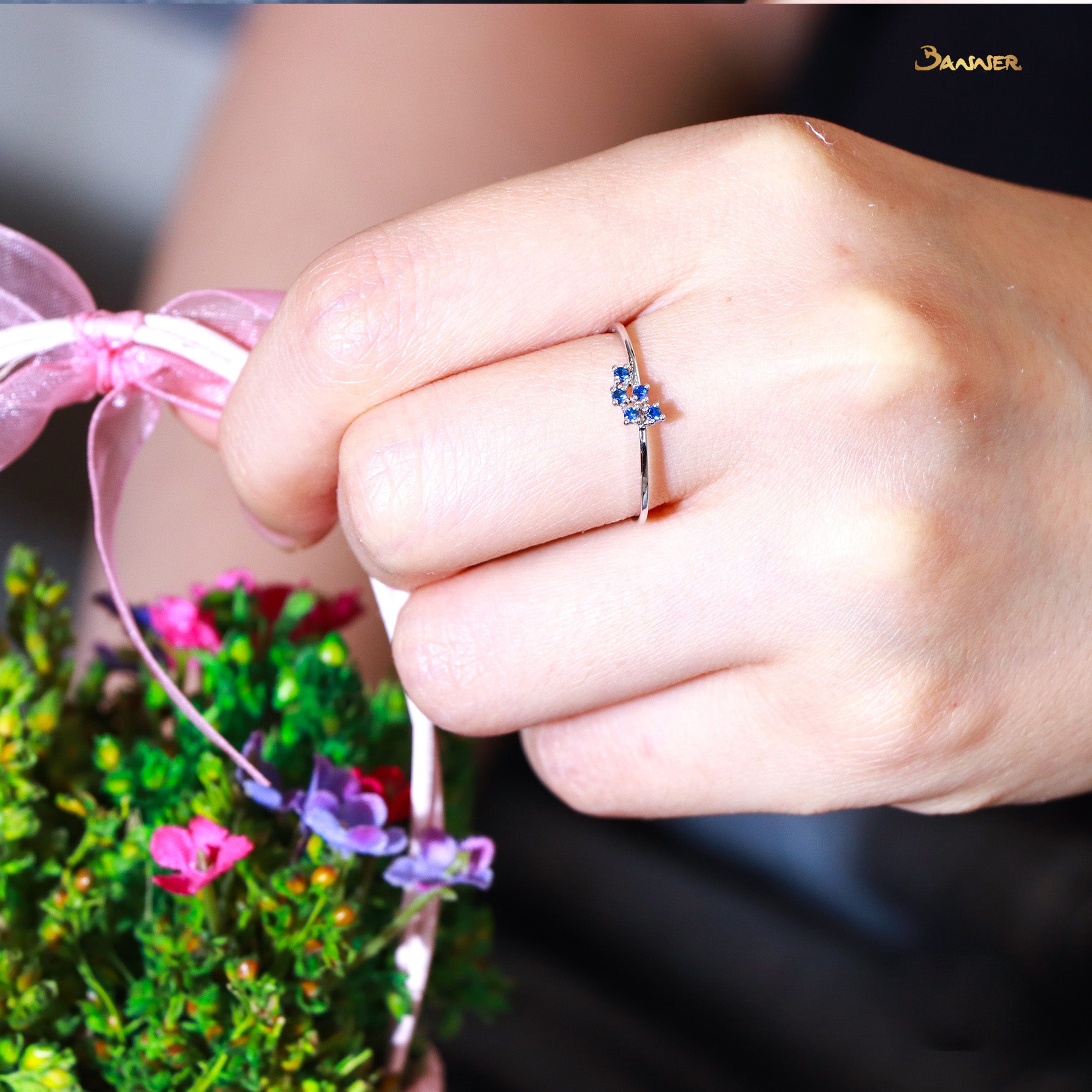 Sapphire Vine Ring