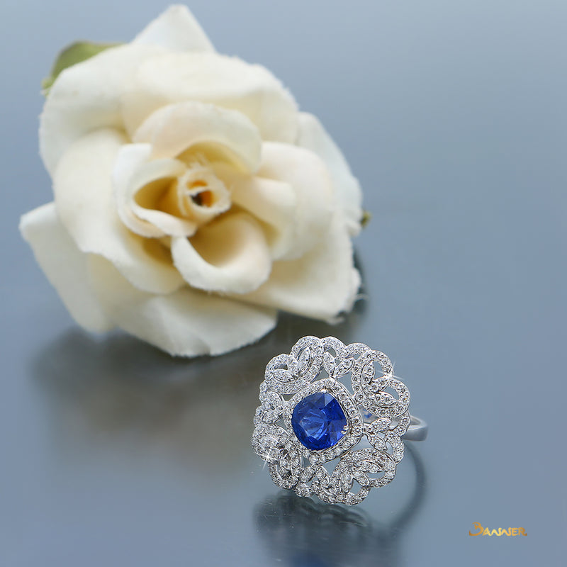Sapphire and Diamond Elegant Set