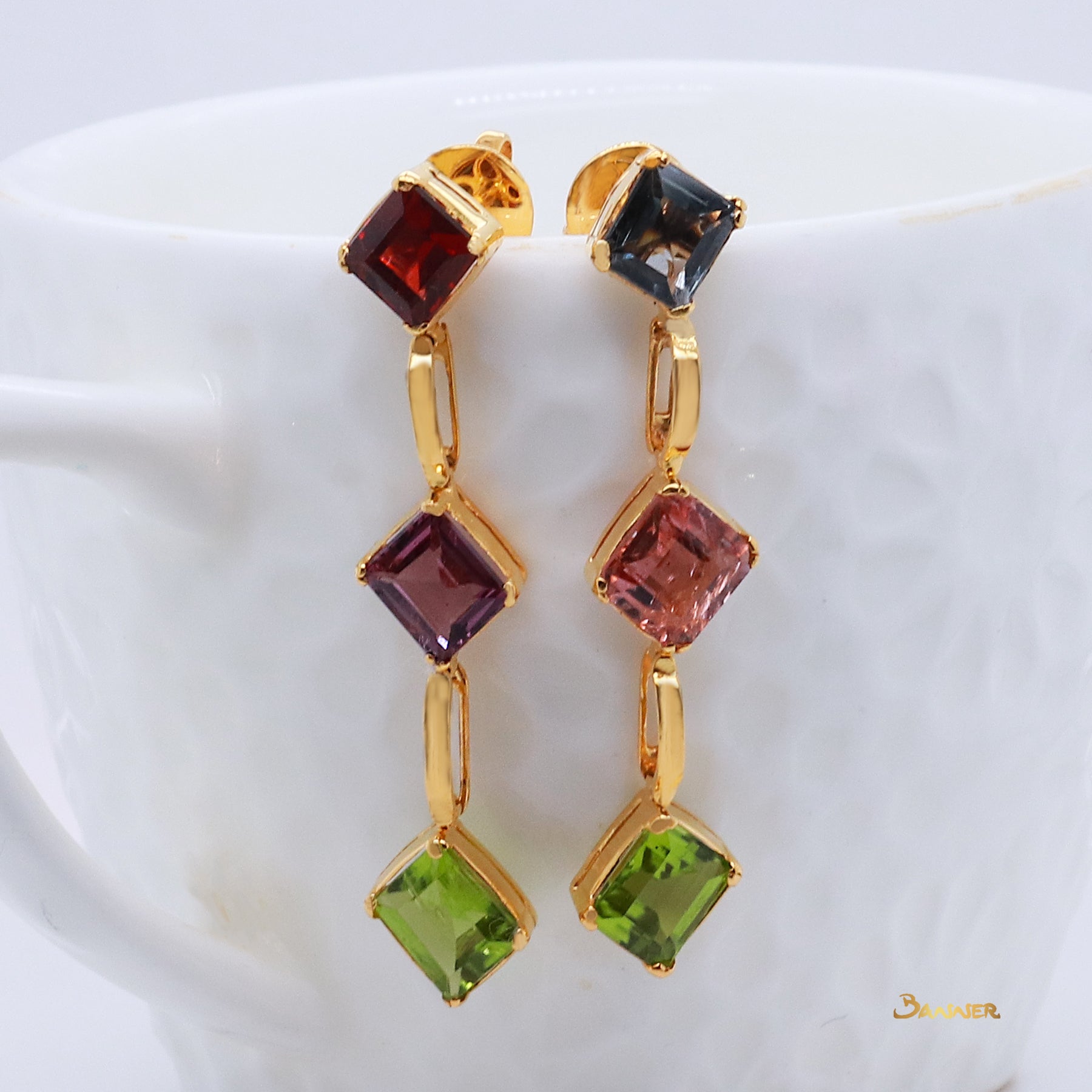 Spinel  Dangling Earrings