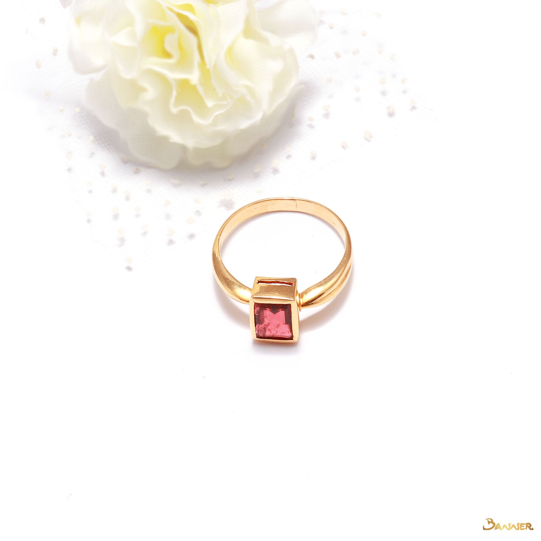 Emerald-cut Spinel Ring