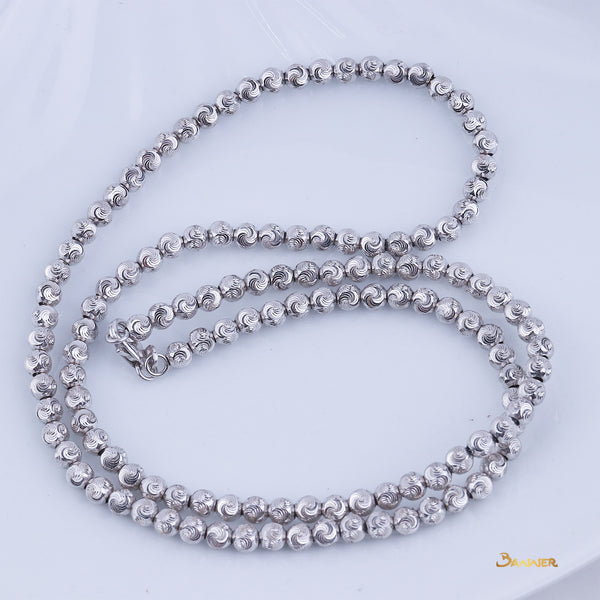 18k White Gold Necklace (19 inches)