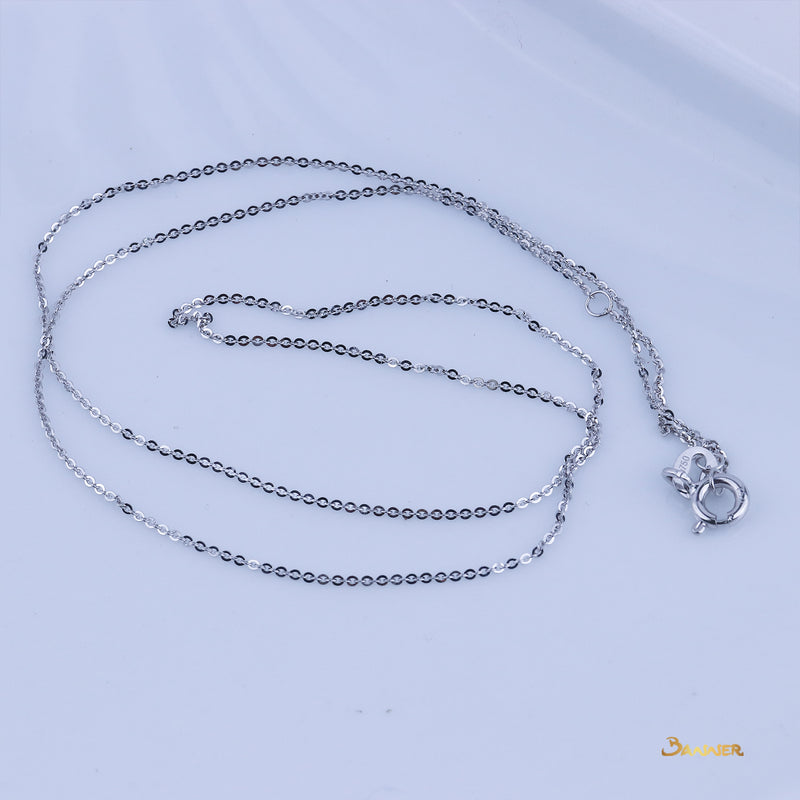 18k White Gold Necklace(17 inches)