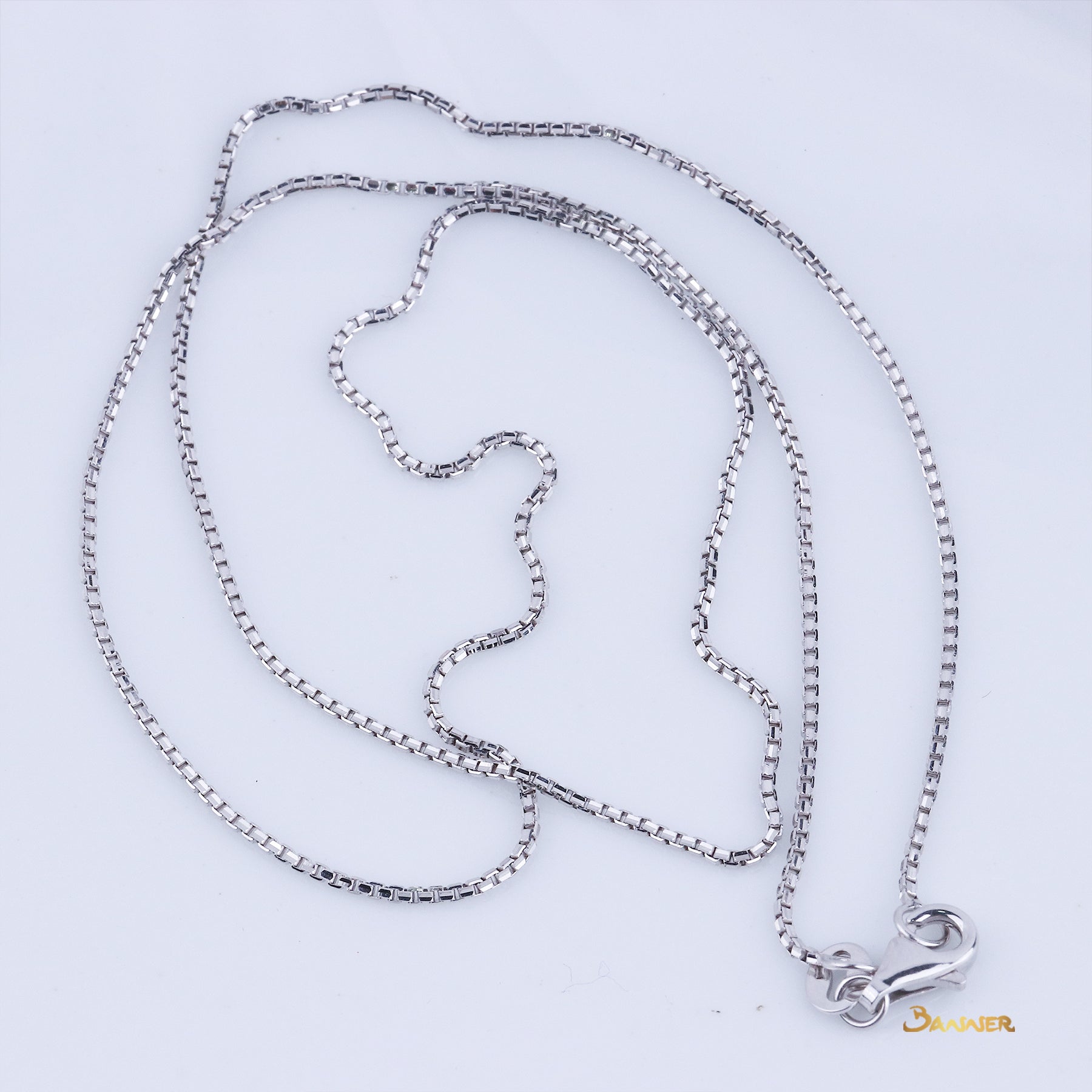 18k White Gold Necklace(18 inches)