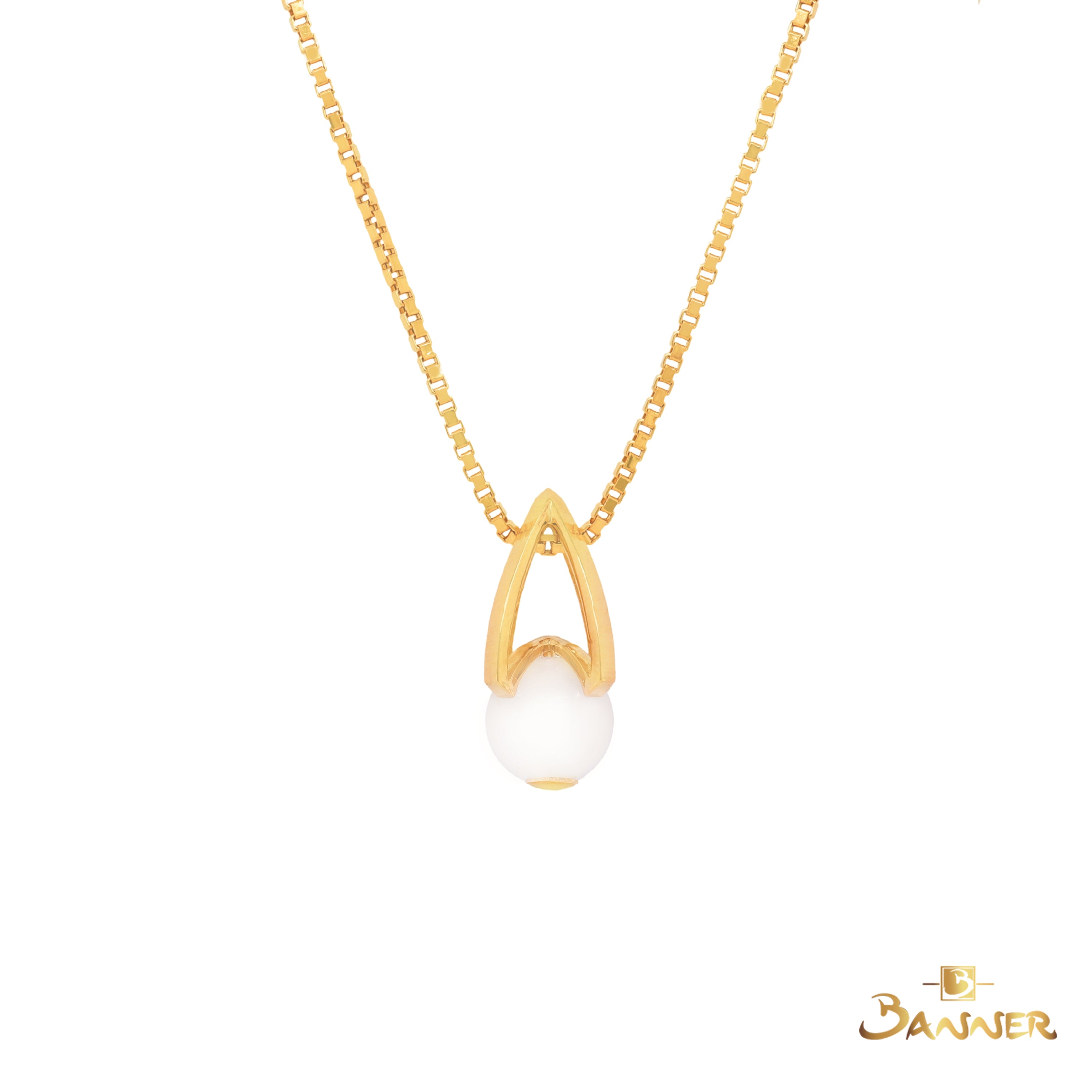 White Jade Lantern Pendant