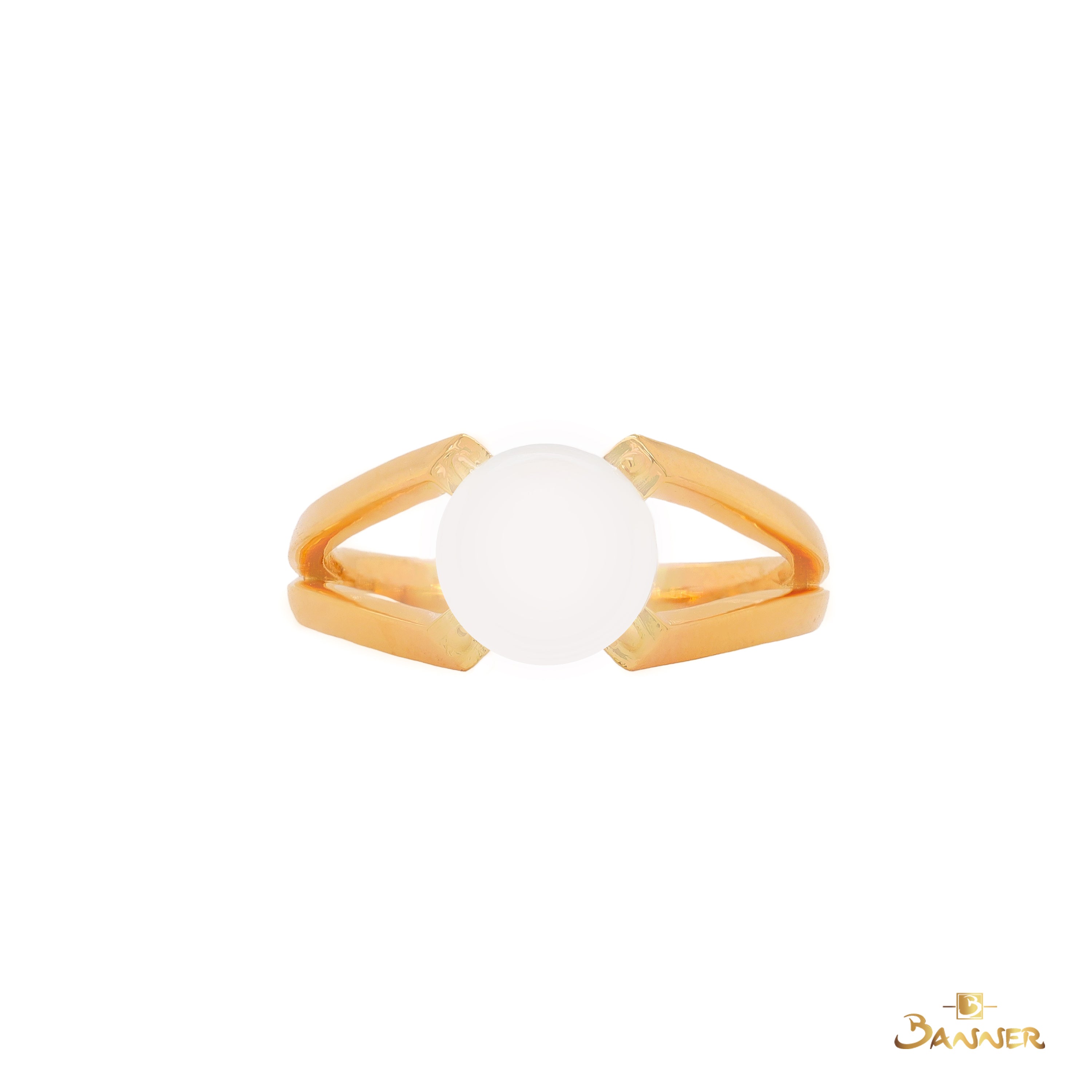 White Jade Lantern Ring