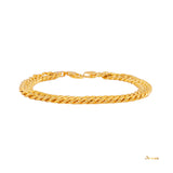 18k Yellow Gold Chain Bracelet(Unisex)