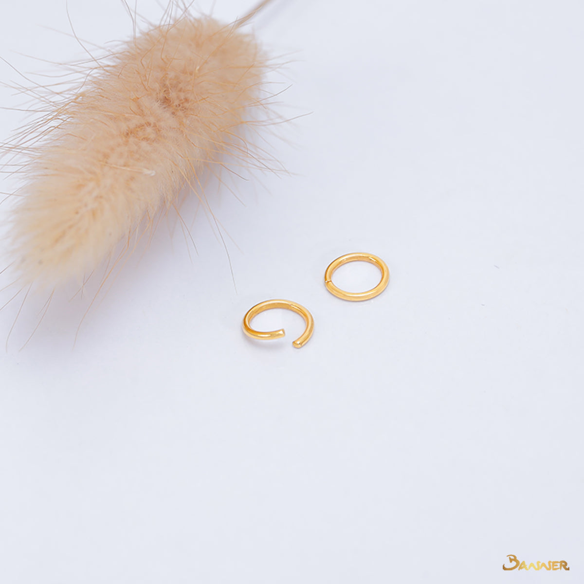 18K Gold Huggie Earrings