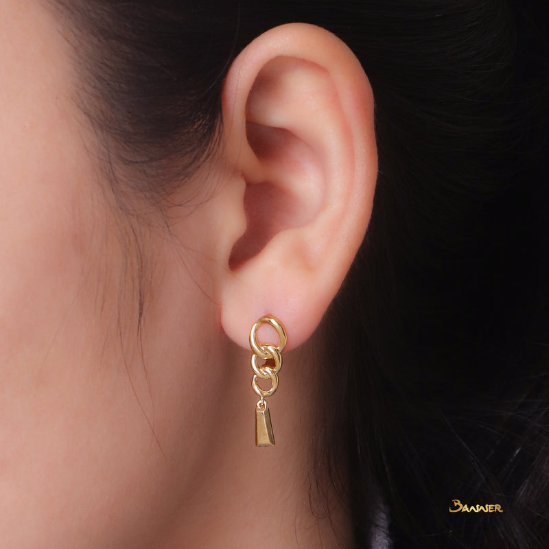 18k Yellow Gold  Earrings