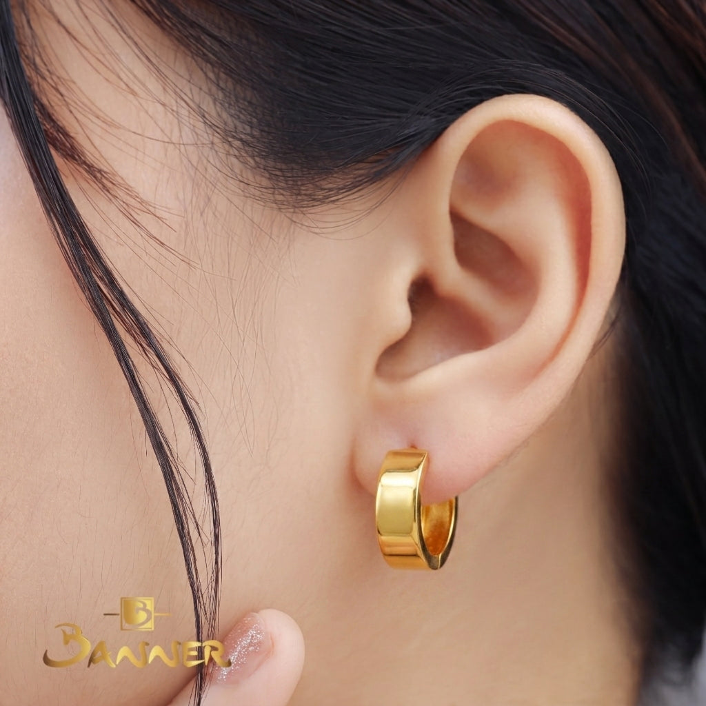 18K Gold Petite Hoop Earrings