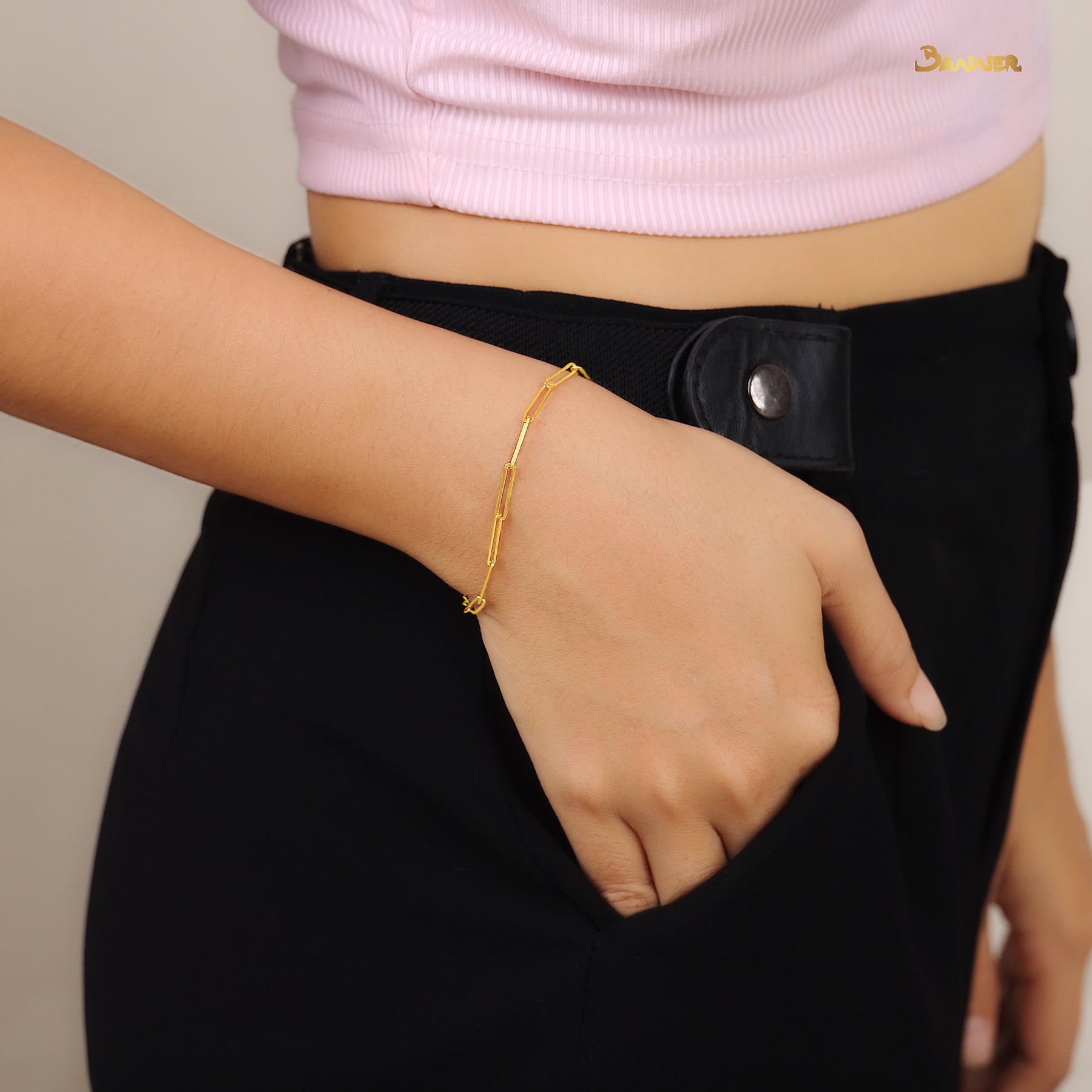 18k Yellow Gold Penthouse Handchain
