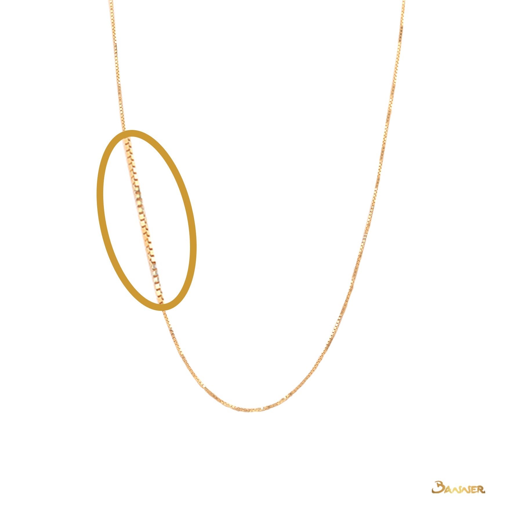 18k Yellow Gold Necklace (18 inches)