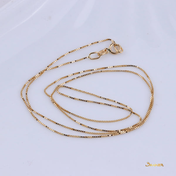 18k Yellow Gold Necklace (18 inches)