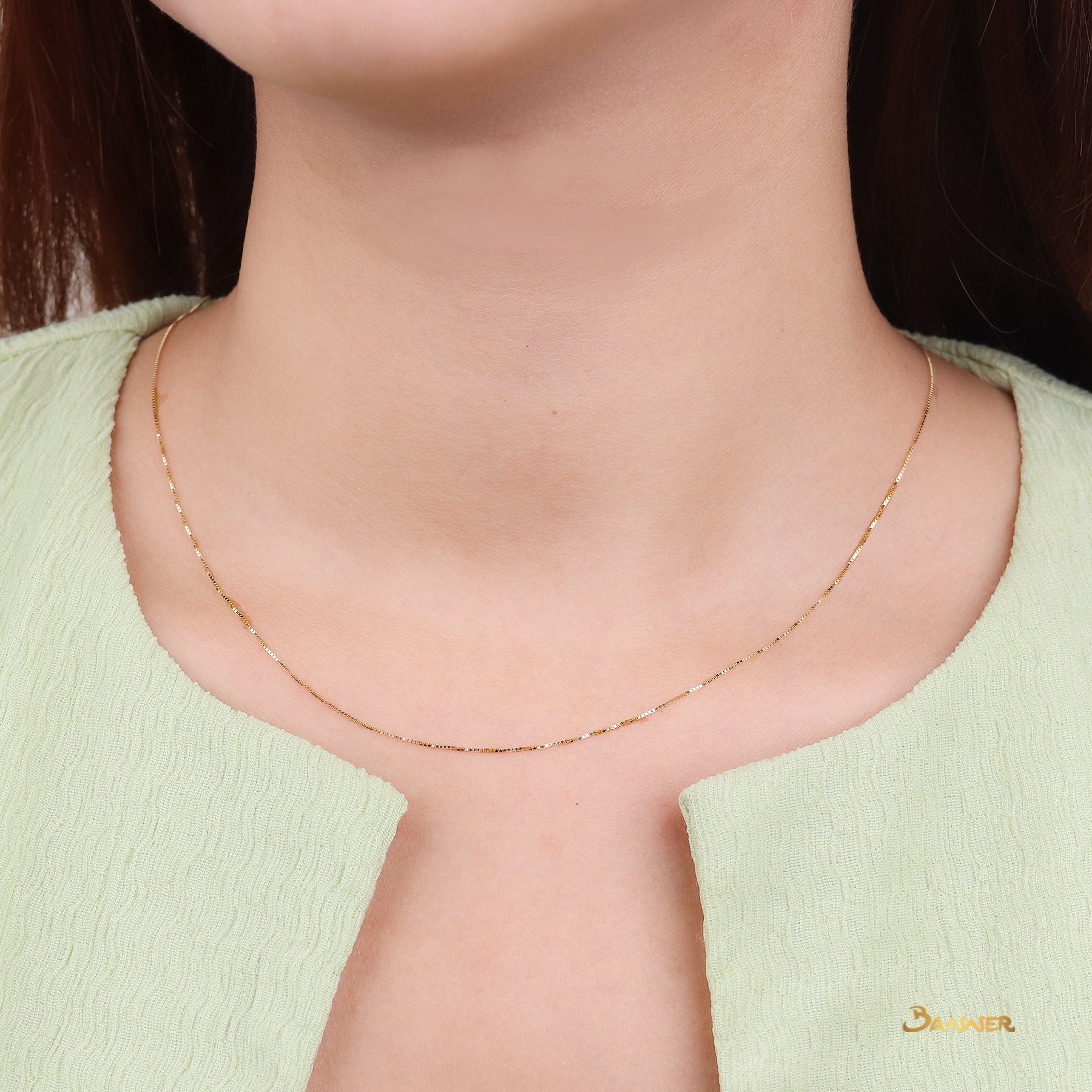 18k Yellow Gold Necklace (18 inches)