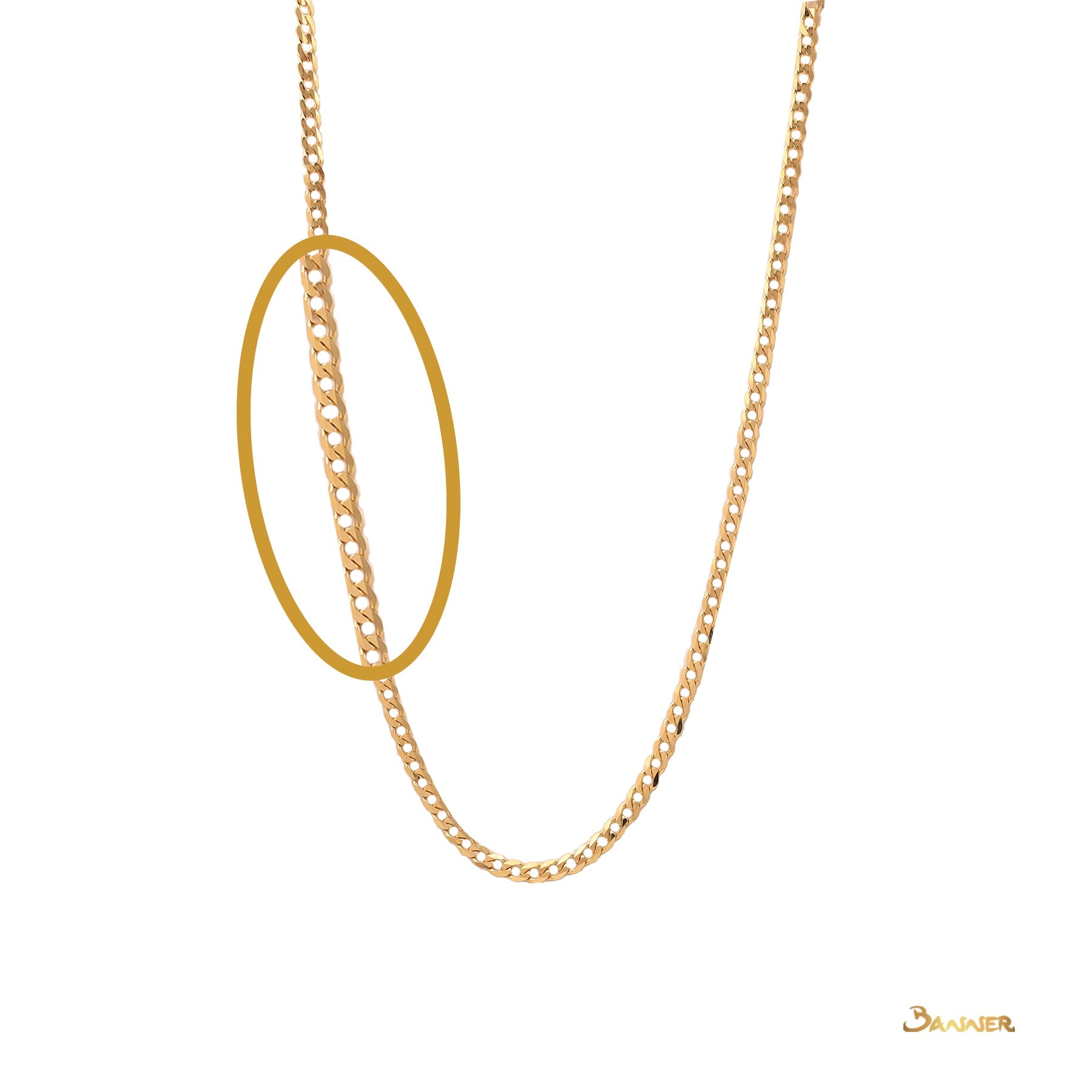 18k Yellow Gold Necklace (16 inches)