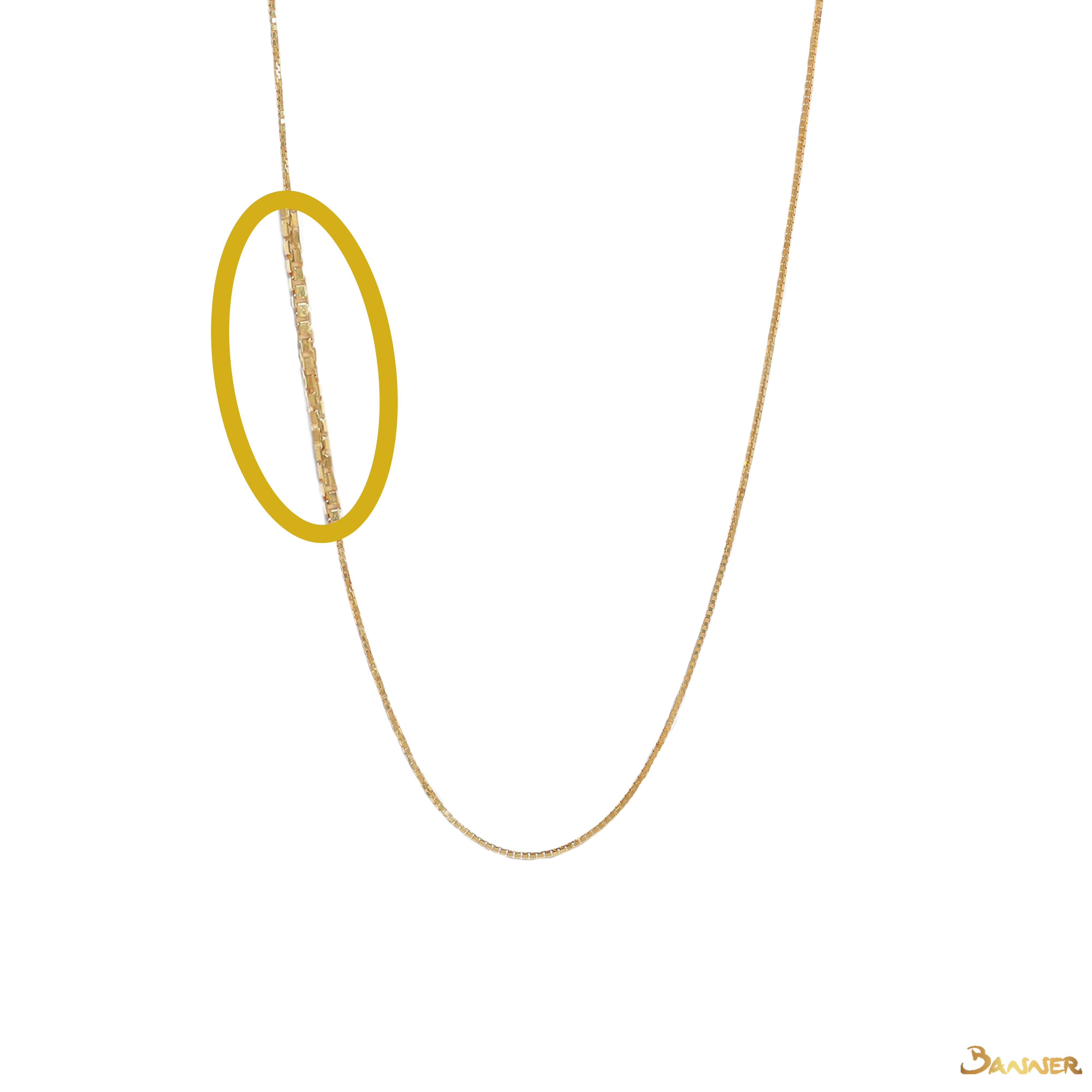 18k Yellow Gold Necklace (16 inches)