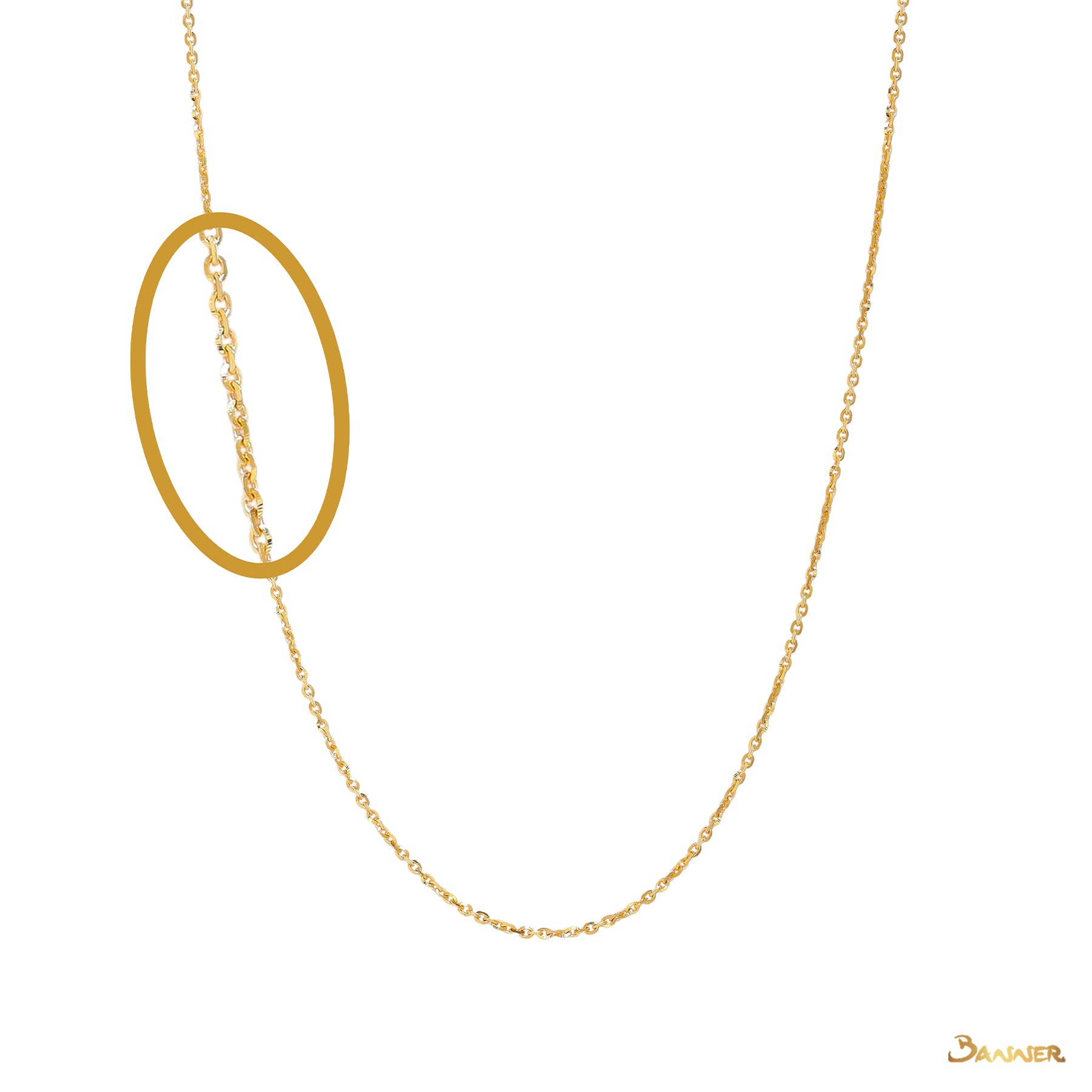 18k Yellow Gold Necklace (16 inches)