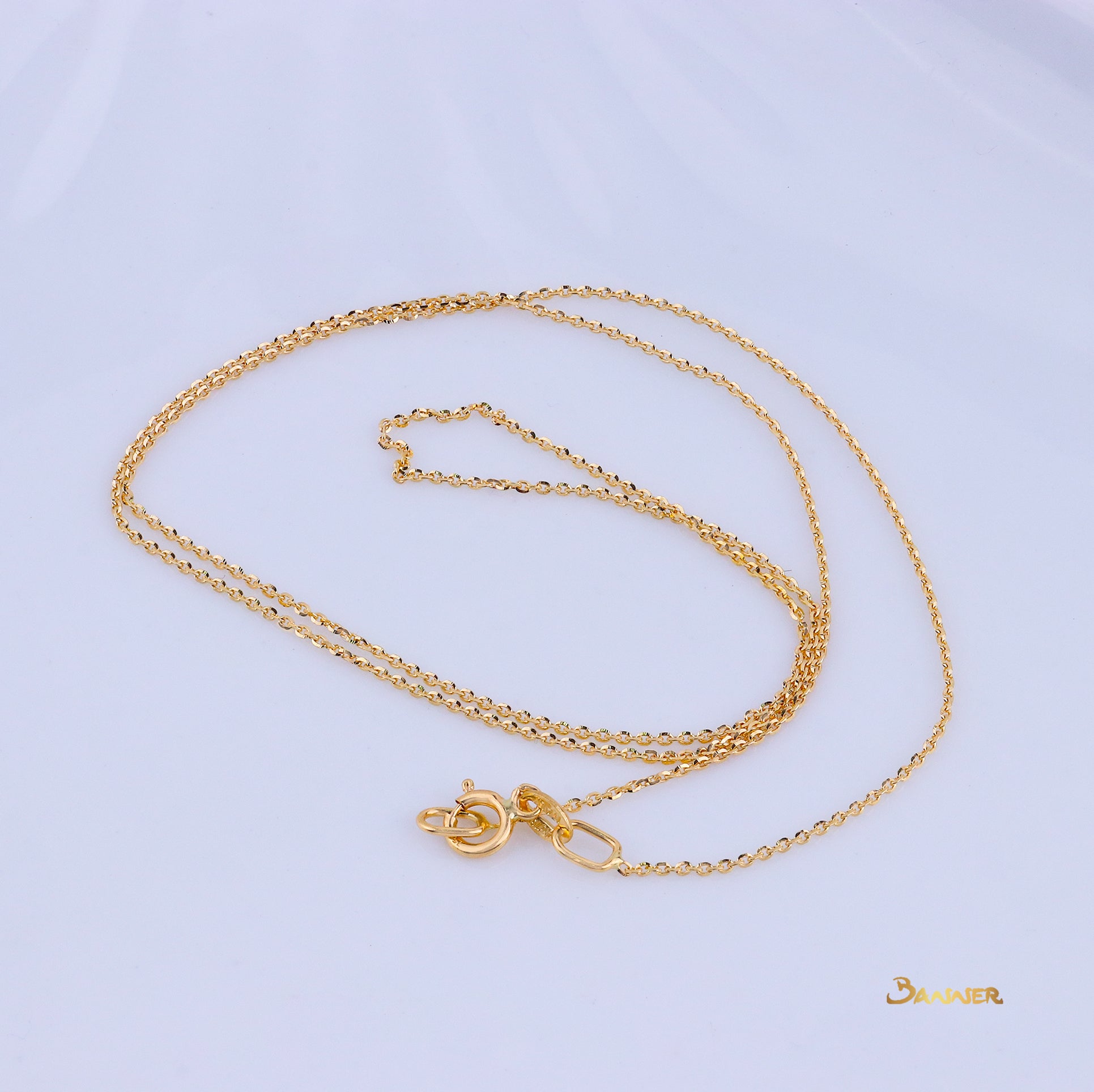 18k Yellow Gold Necklace (16 inches)