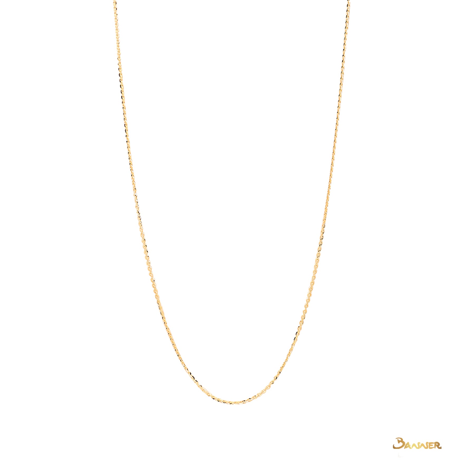 18k Yellow Gold Necklace (17 inches)