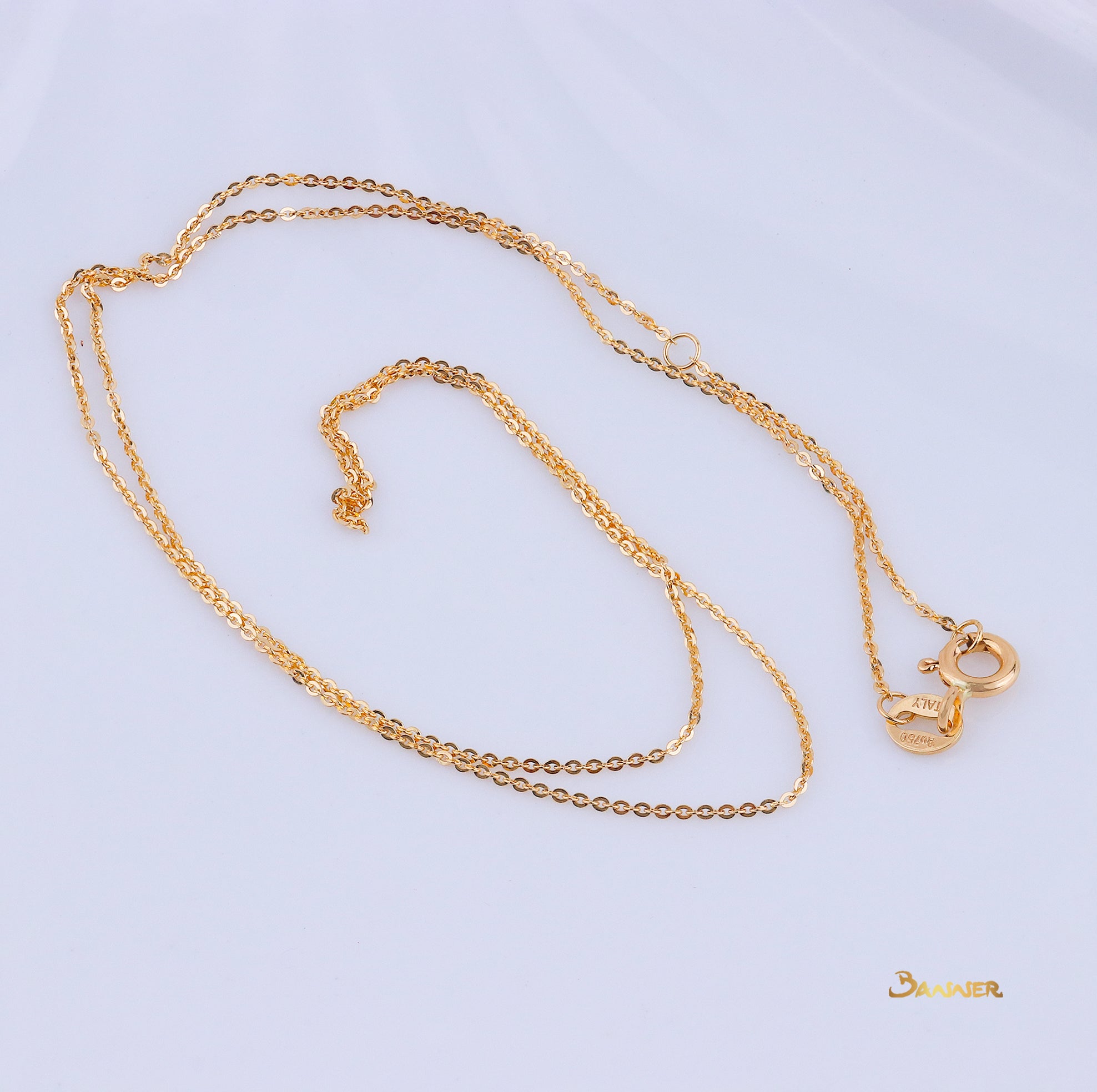 18k Yellow Gold Necklace (17 inches)