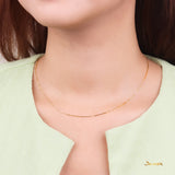 18k Yellow Gold Necklace (17 inches)