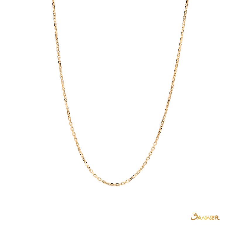 18k Yellow Gold Necklace(16 inches)