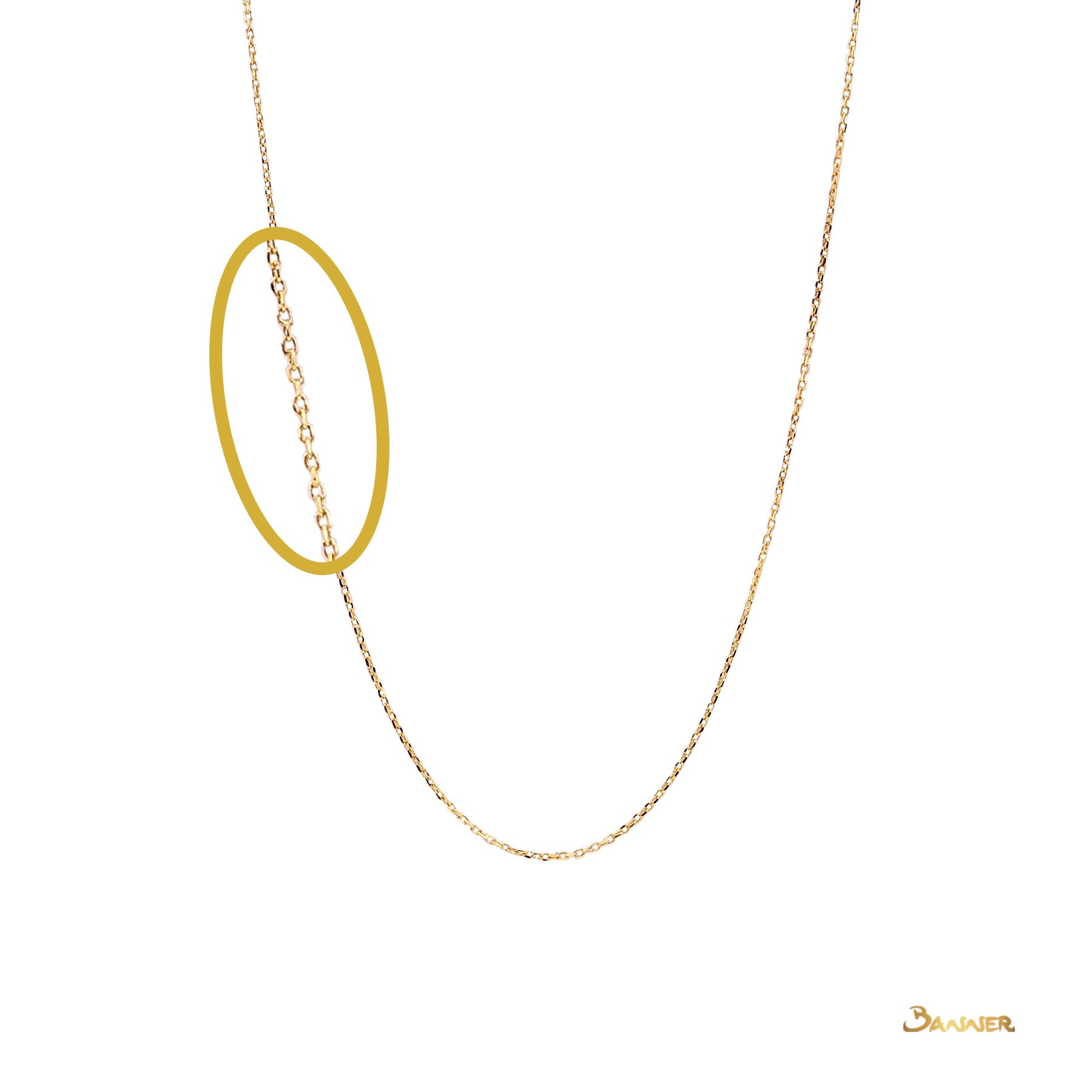 18k Yellow Gold Necklace (18 inches)