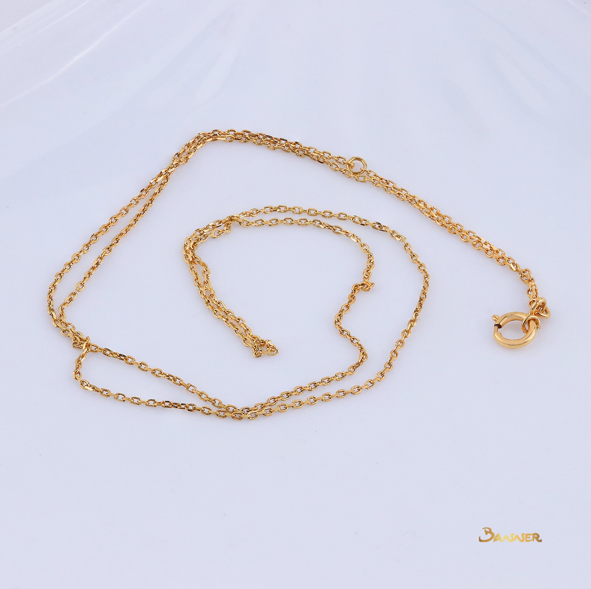 18k Yellow Gold Necklace (18 inches)