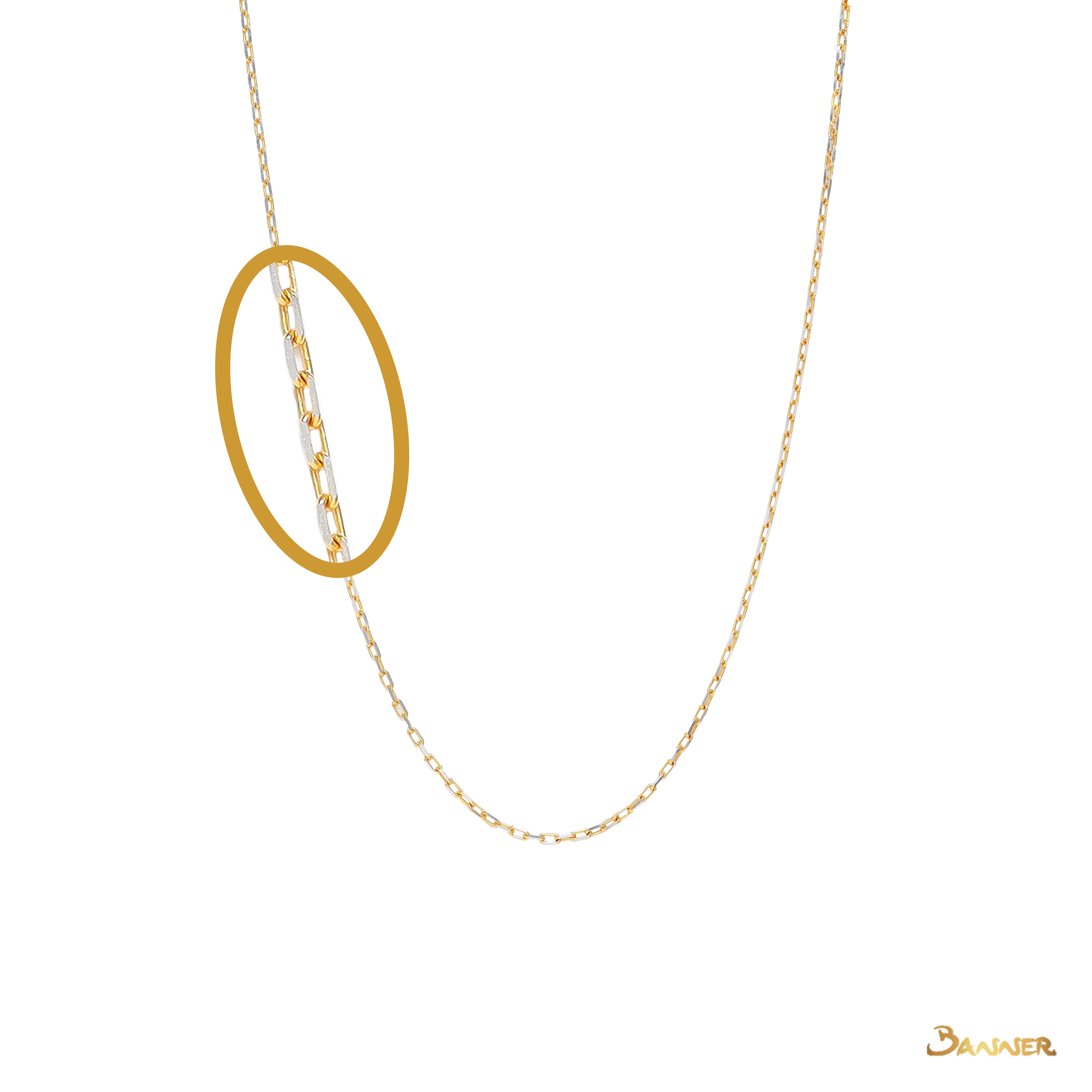 18k Yellow Gold Necklace(2 color)