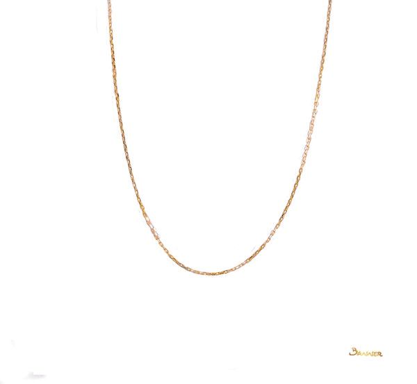 18k Yellow Gold Necklace(2 color)