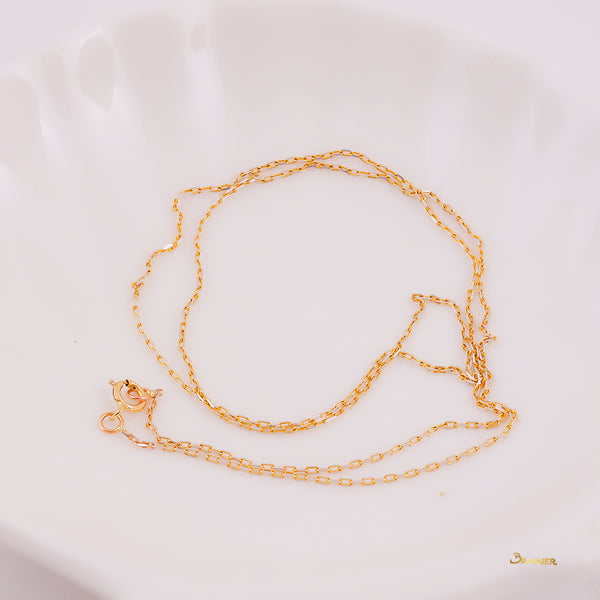 18k Yellow Gold Necklace(2 color)