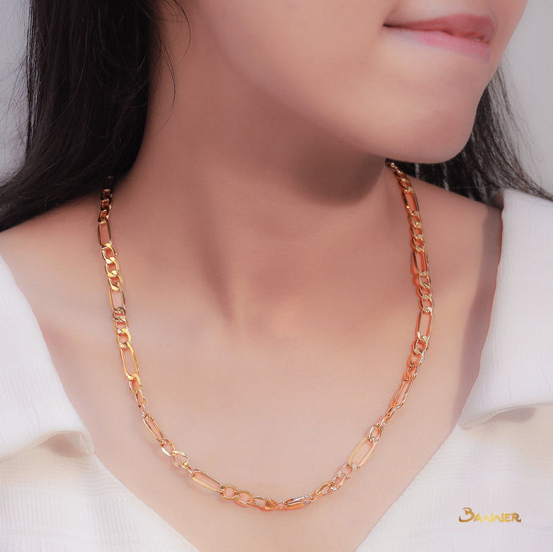 18k Yellow Gold Necklace(Fancy Chain )