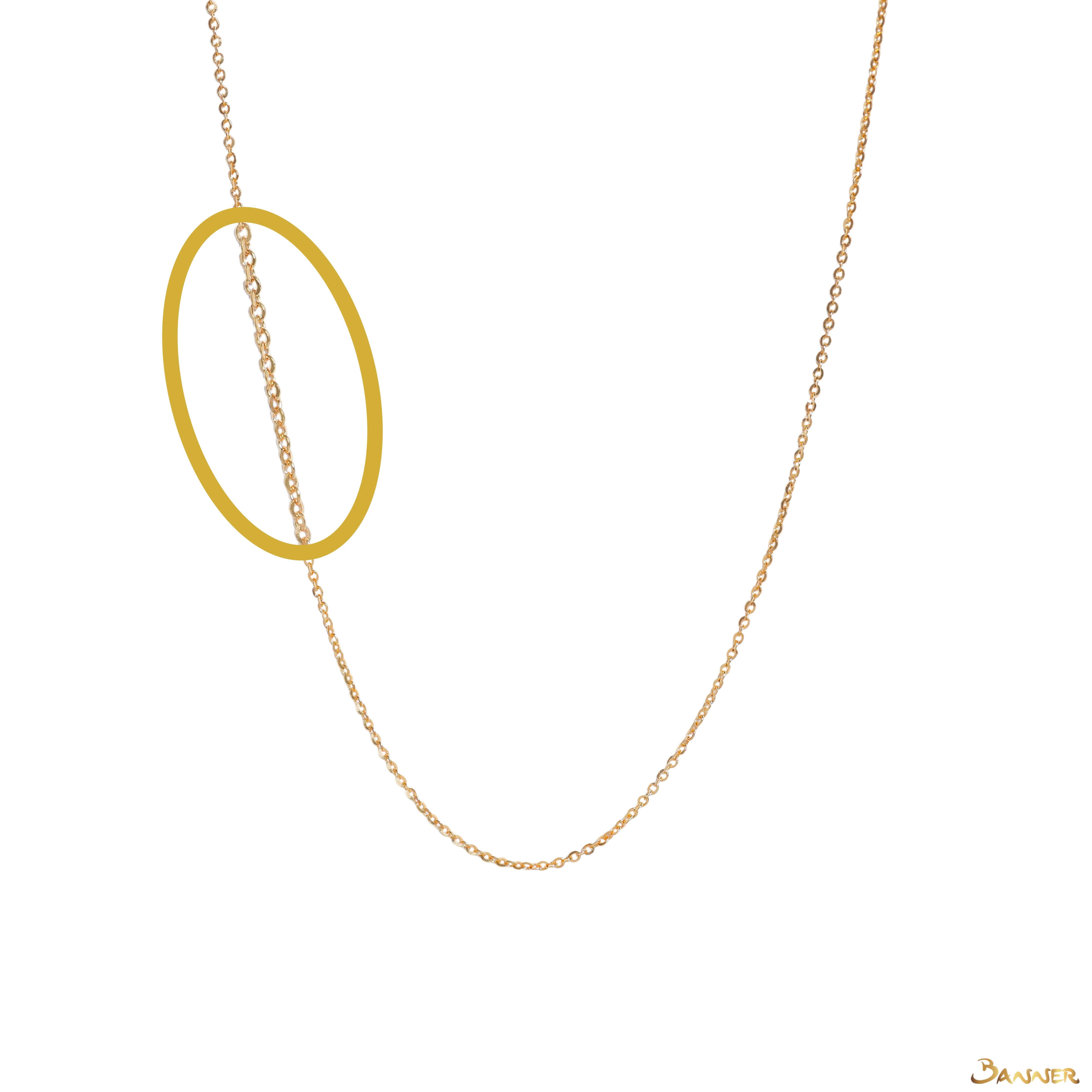 18k Yellow Gold Necklace(2 Adjust)